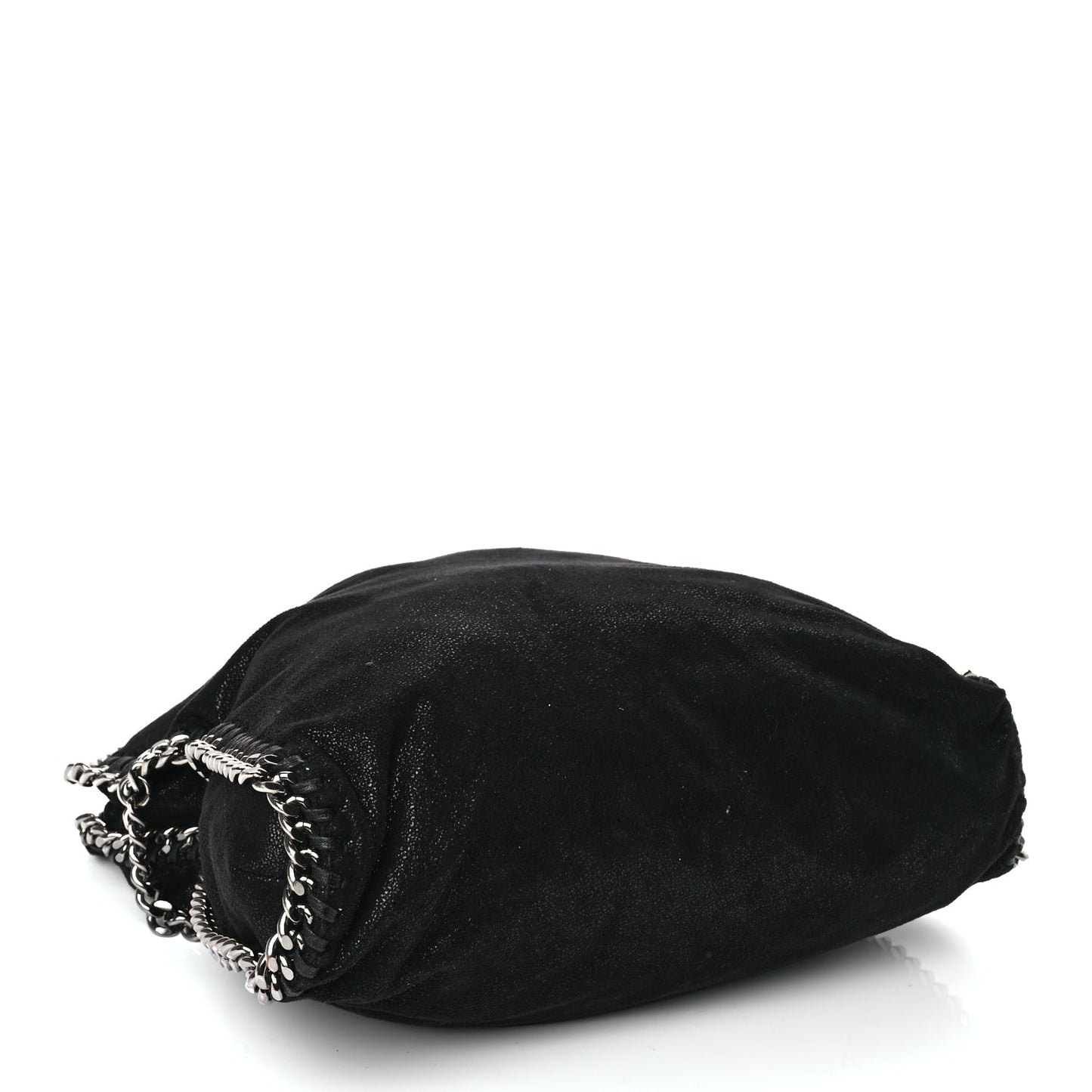 Stella McCartney Shaggy Deer Small Falabella Fold Over Tote Black