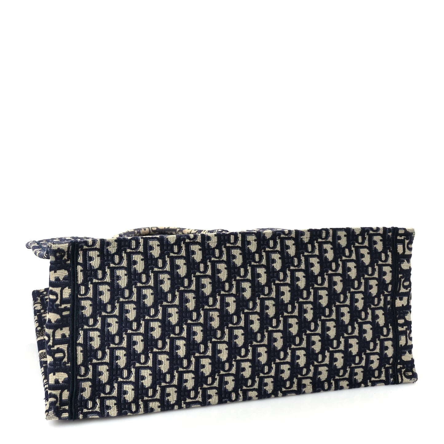 Christian Dior Oblique Large Book Tote Blue Multicolor