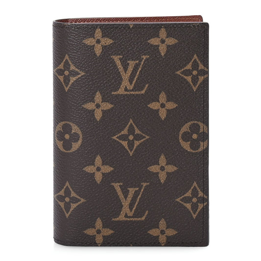 Louis Vuitton Monogram Passport Cover Brown