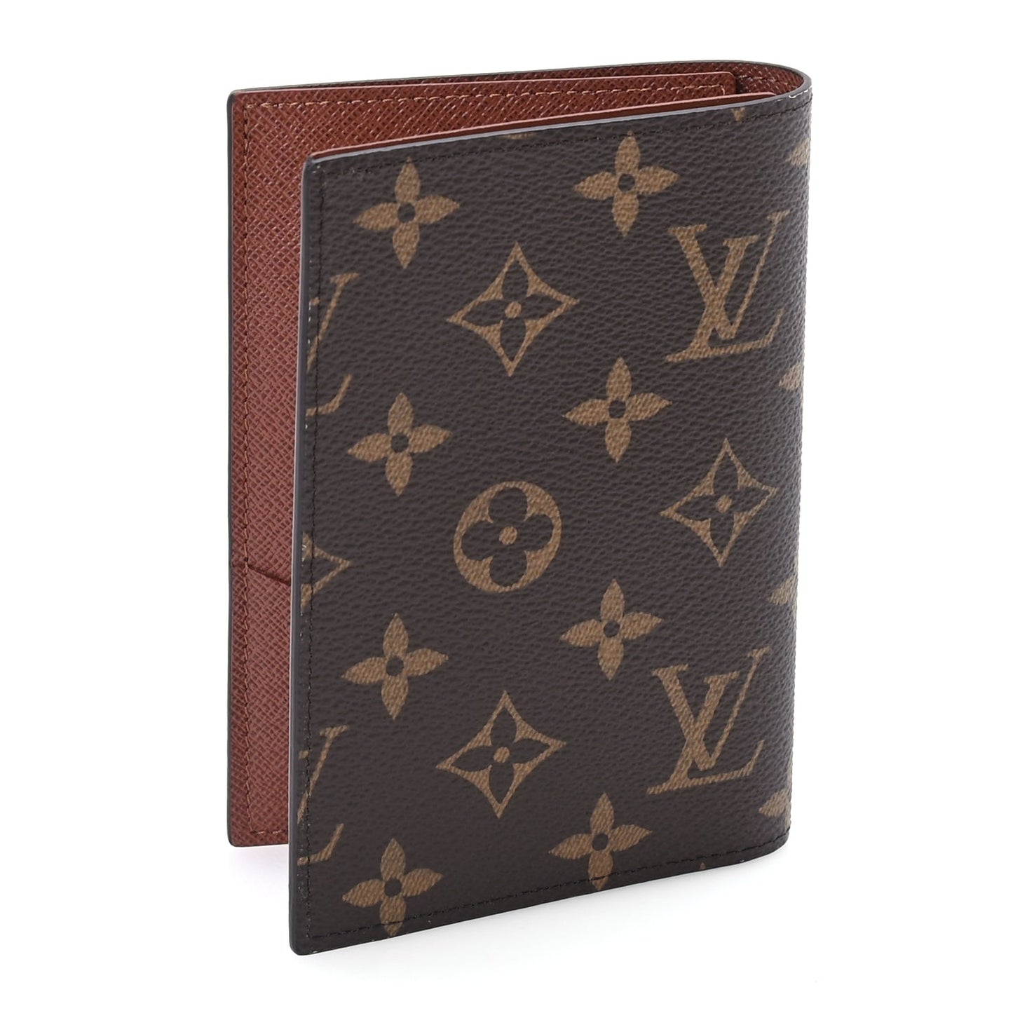 Louis Vuitton Monogram Passport Cover Brown
