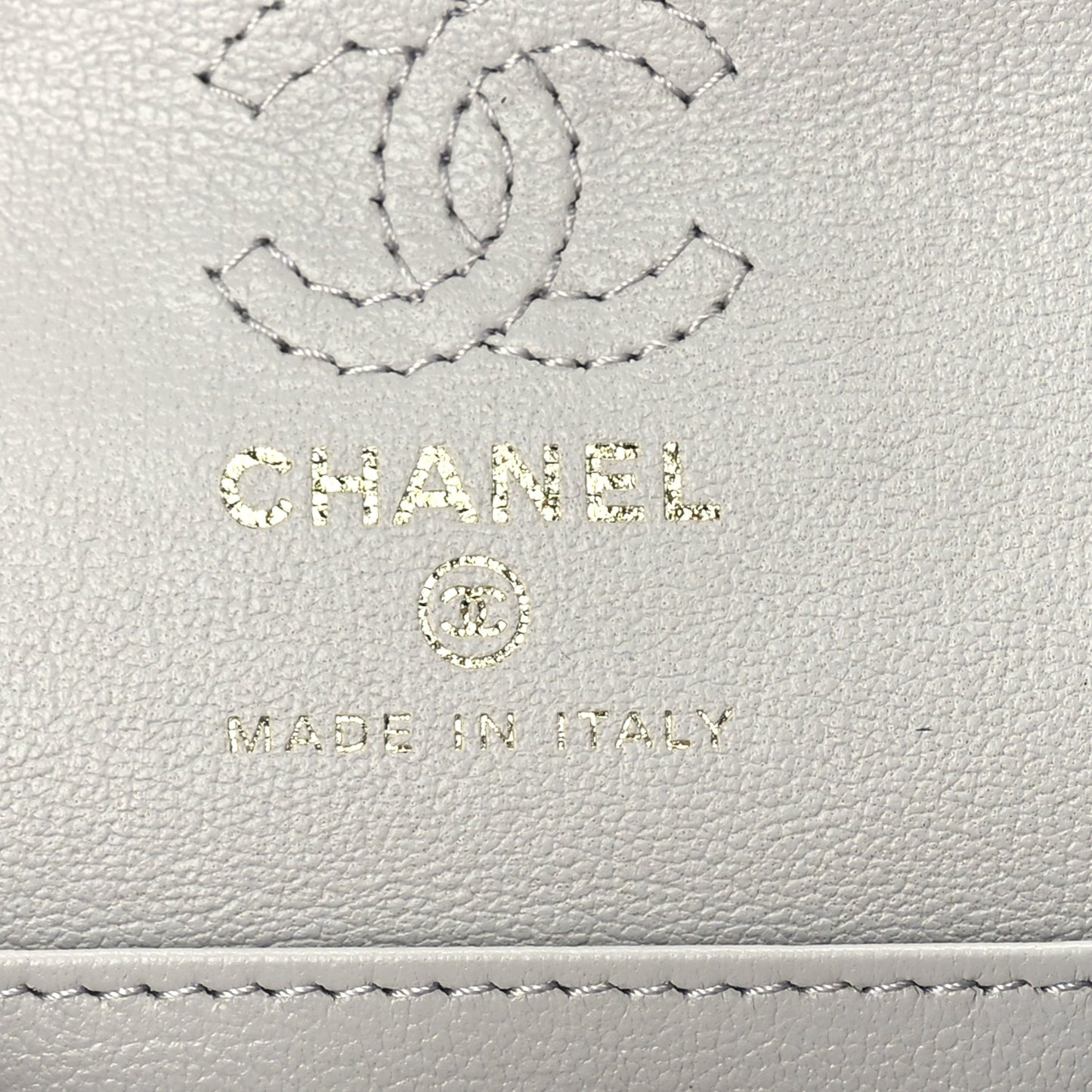 Chanel Lambskin Quilted Mini Flap Bag Charm With Hook  Grey