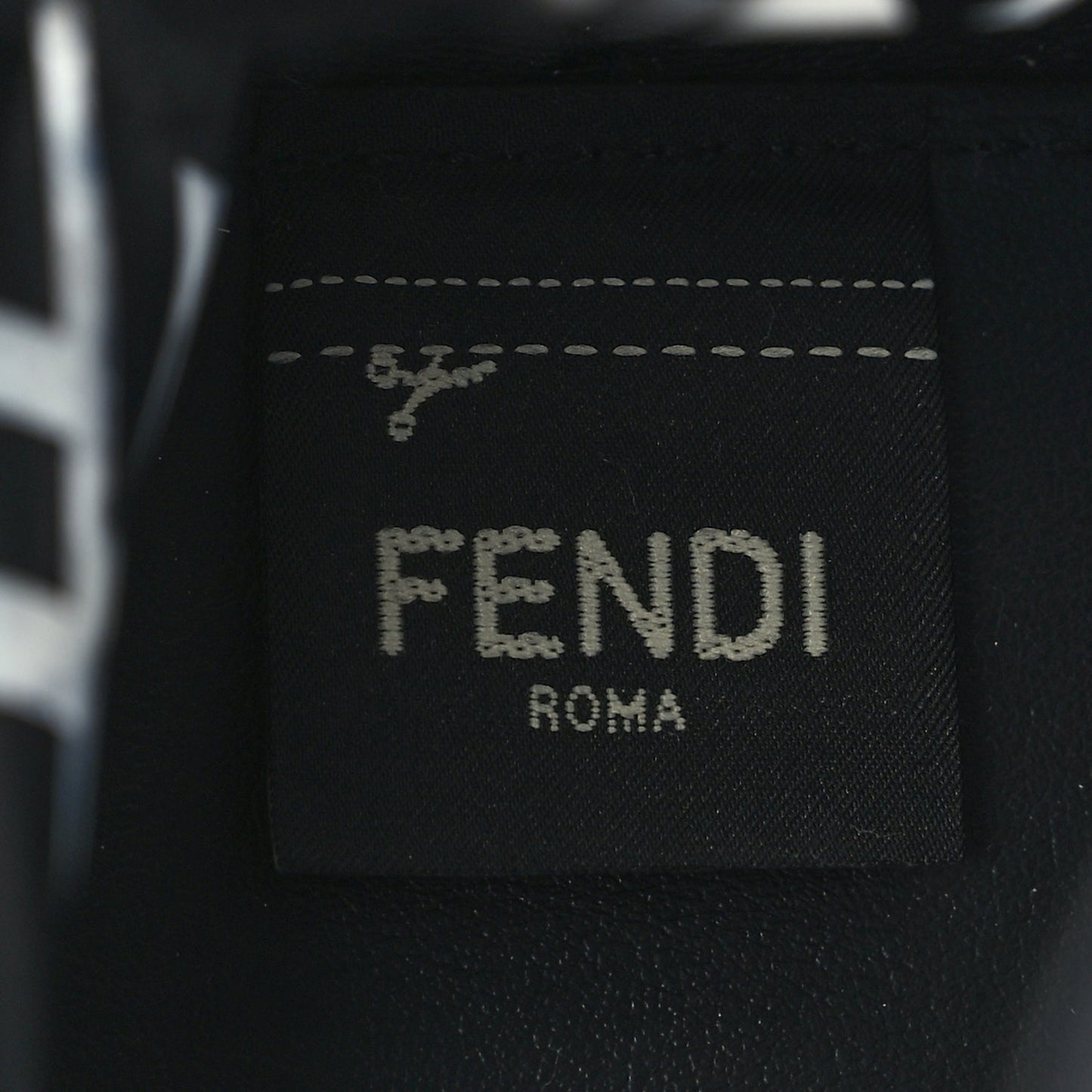 Fendi TPU FF Vitello Grace F is Fendi Mini Mon Tresor Bucket Bag Black