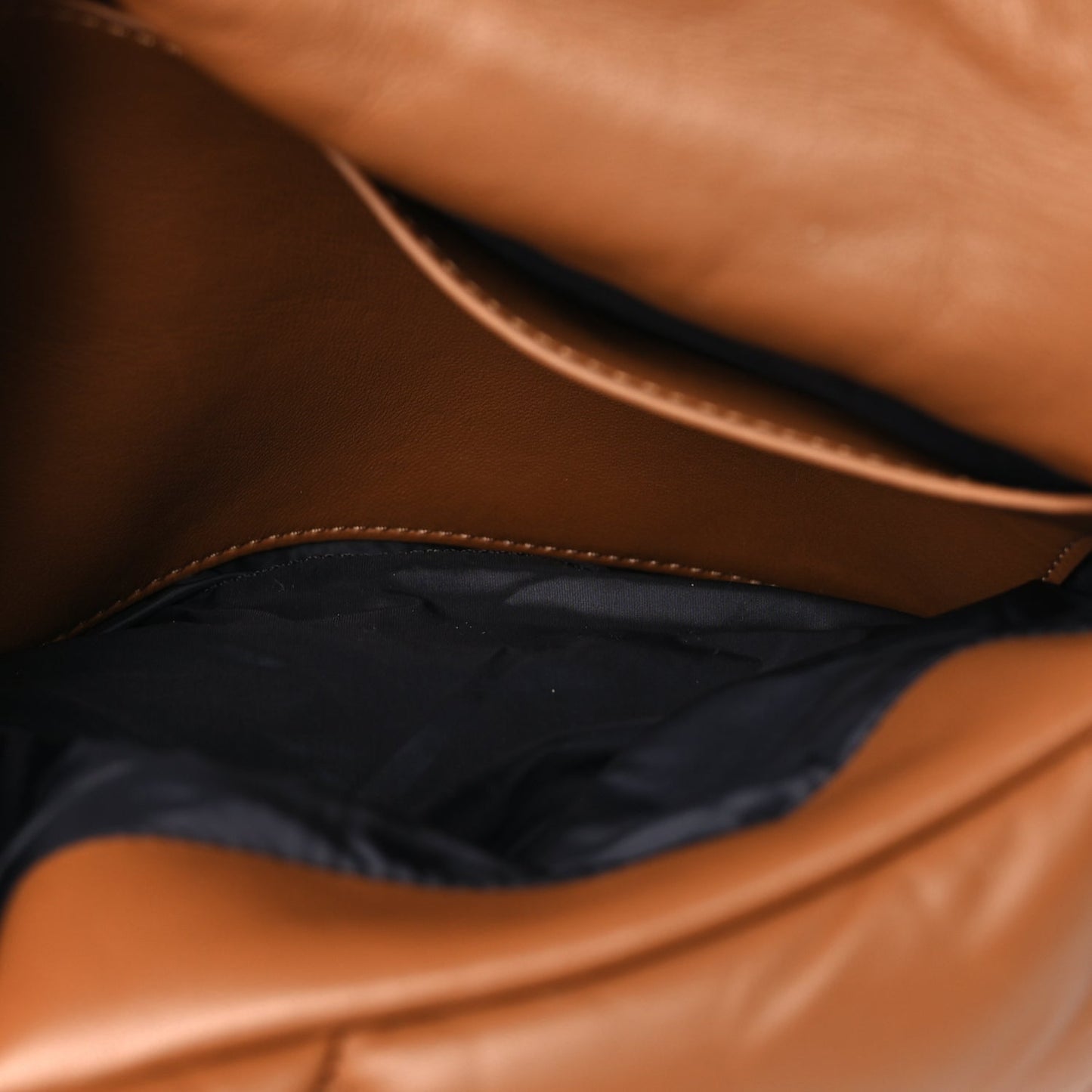 Mulberry Nappa Pillow Quilted Softie Bag Tobacco Brown