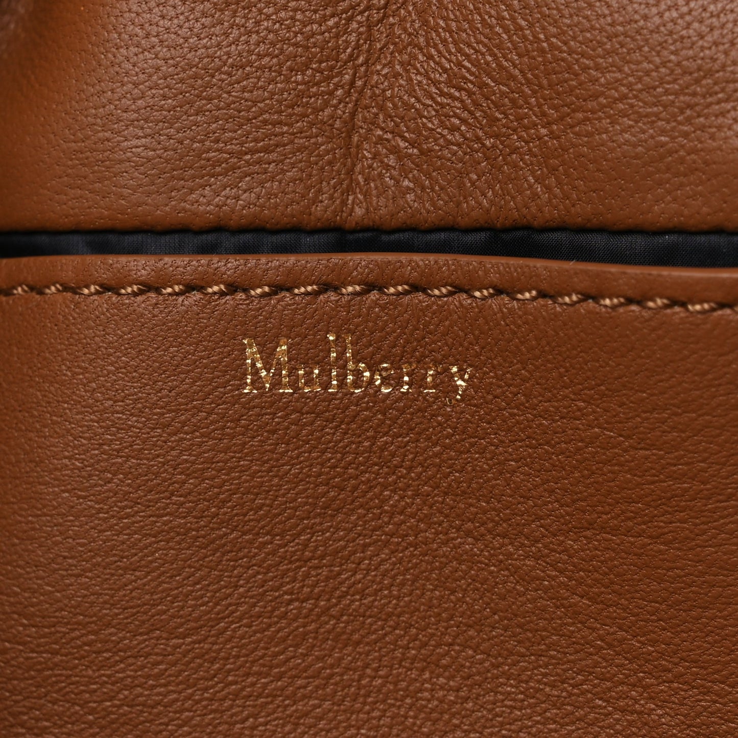 Mulberry Nappa Pillow Quilted Softie Bag Tobacco Brown