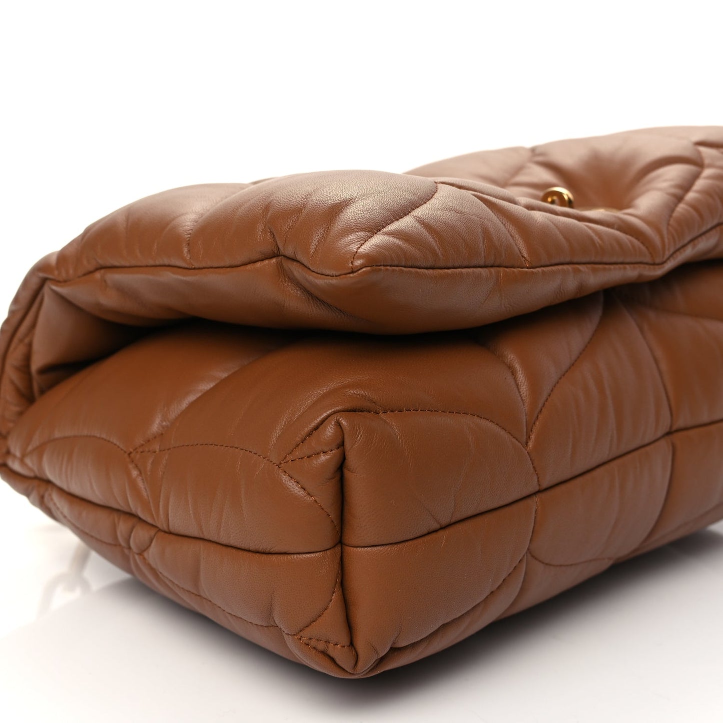 Mulberry Nappa Pillow Quilted Softie Bag Tobacco Brown