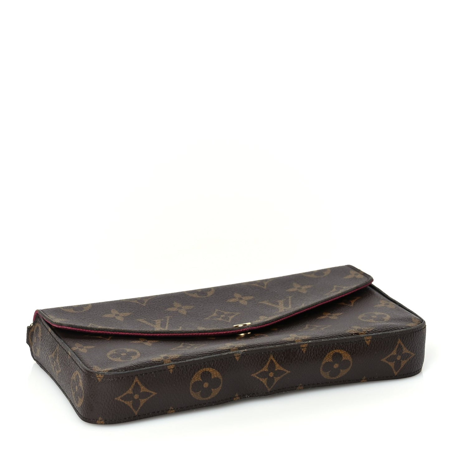Louis Vuitton Monogram Pochette Felicie Chain Wallet Fuchsia