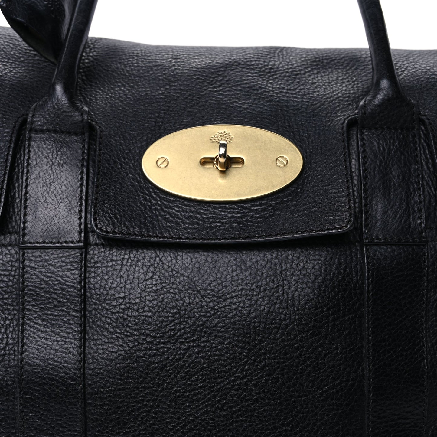 Mulberry Natural Vegetable Tanned Bayswater  Black