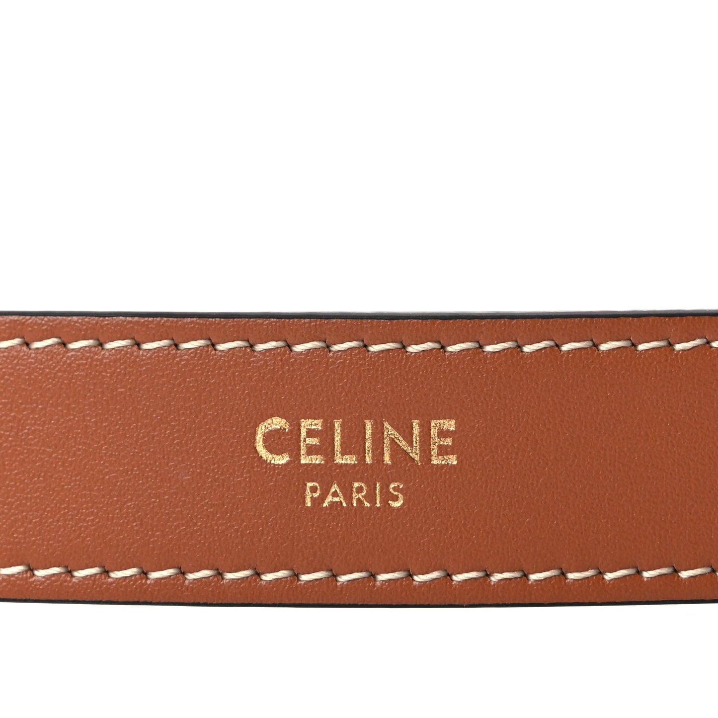 Celine Calfskin Triomphe Canvas Heloise Shoulder Bag Tan