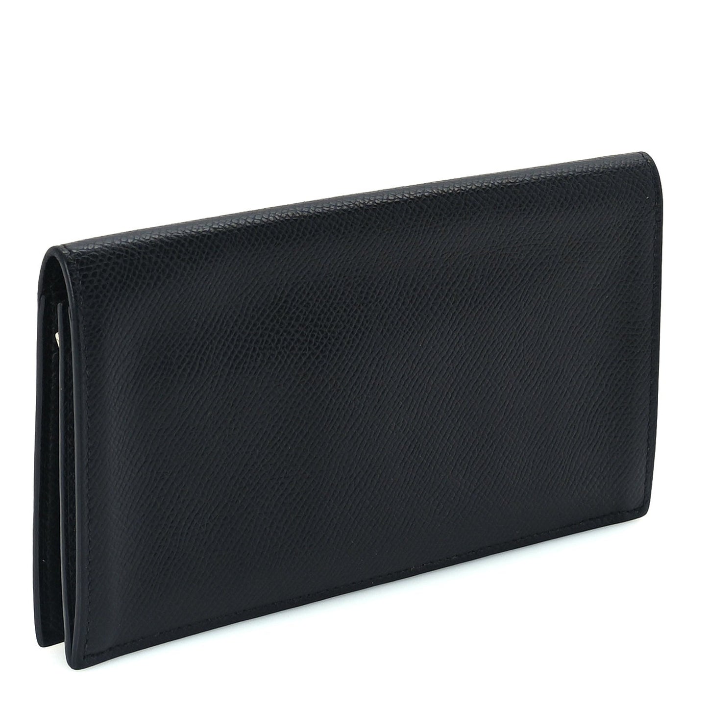 Hermes Epsom Citizen Twill Long Wallet  Black