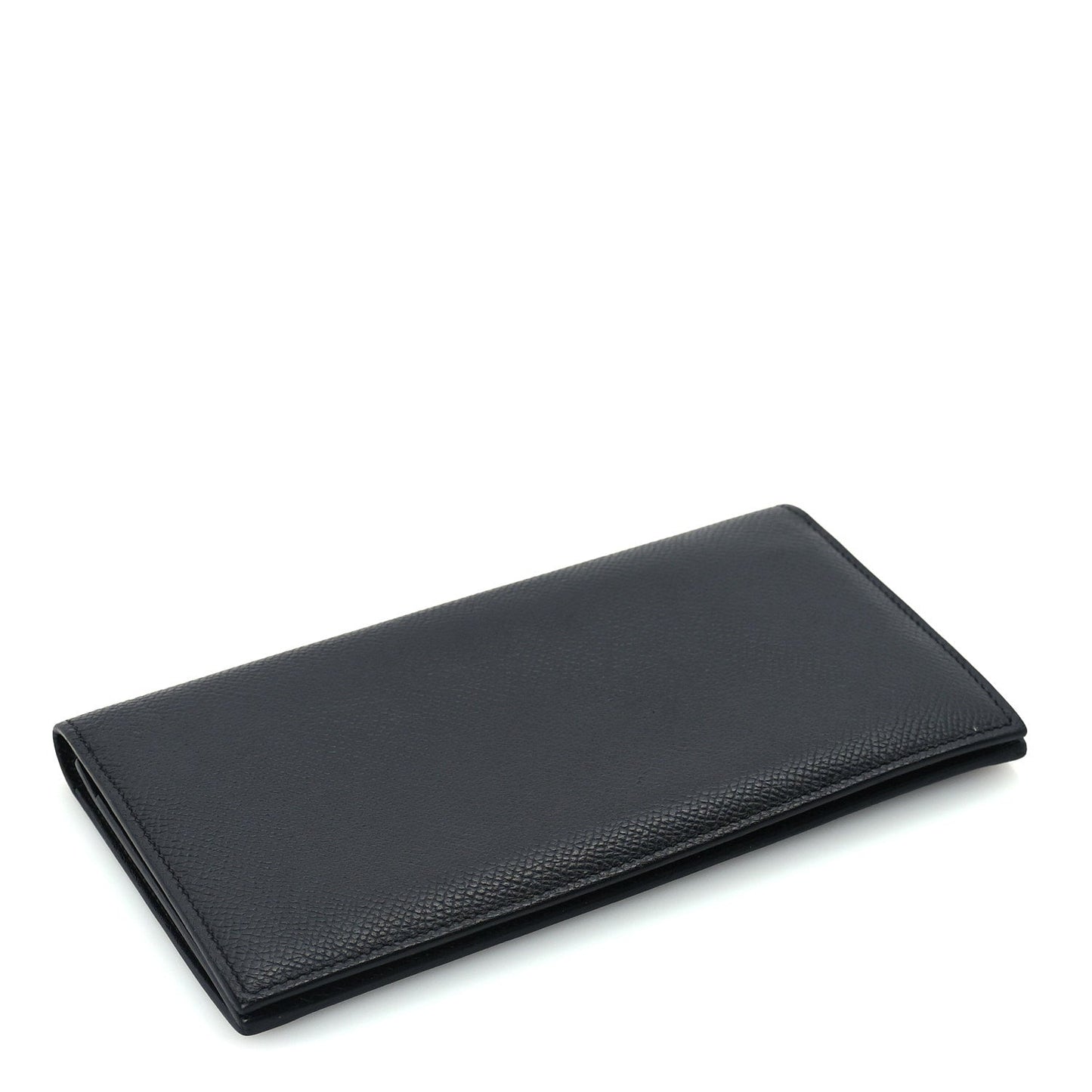 Hermes Epsom Citizen Twill Long Wallet  Black
