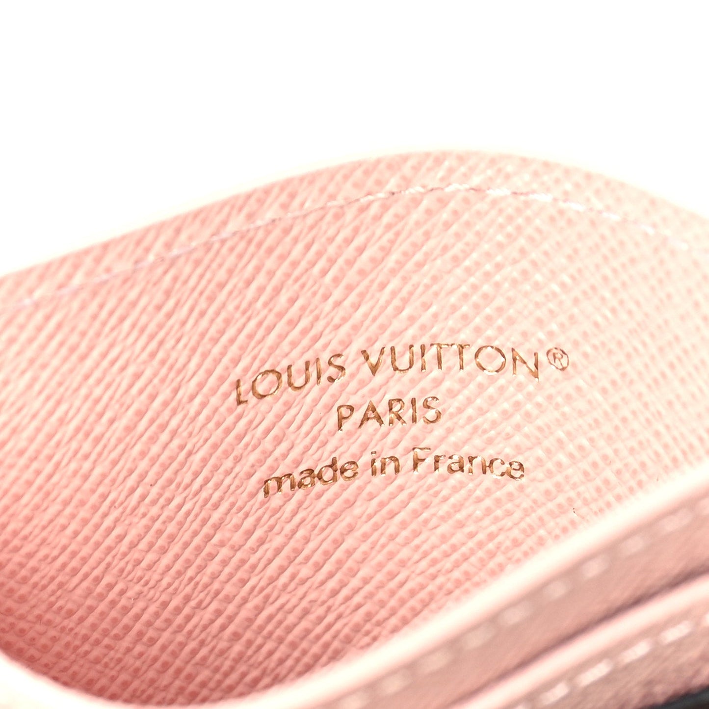Louis Vuitton Monogram LV Charms Card Holder Rose Ballerine