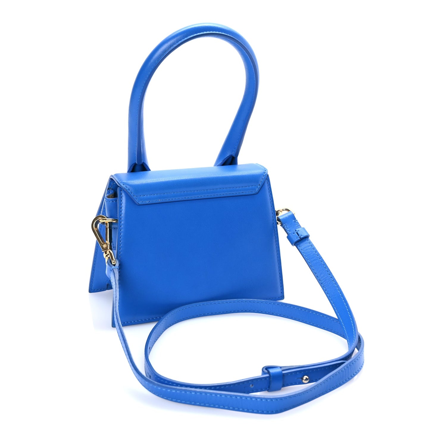Jacquemus Smooth Calfskin Le Chiquito Moyen Bambino Blue