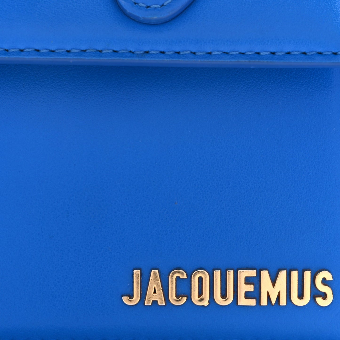 Jacquemus Smooth Calfskin Le Chiquito Moyen Bambino Blue