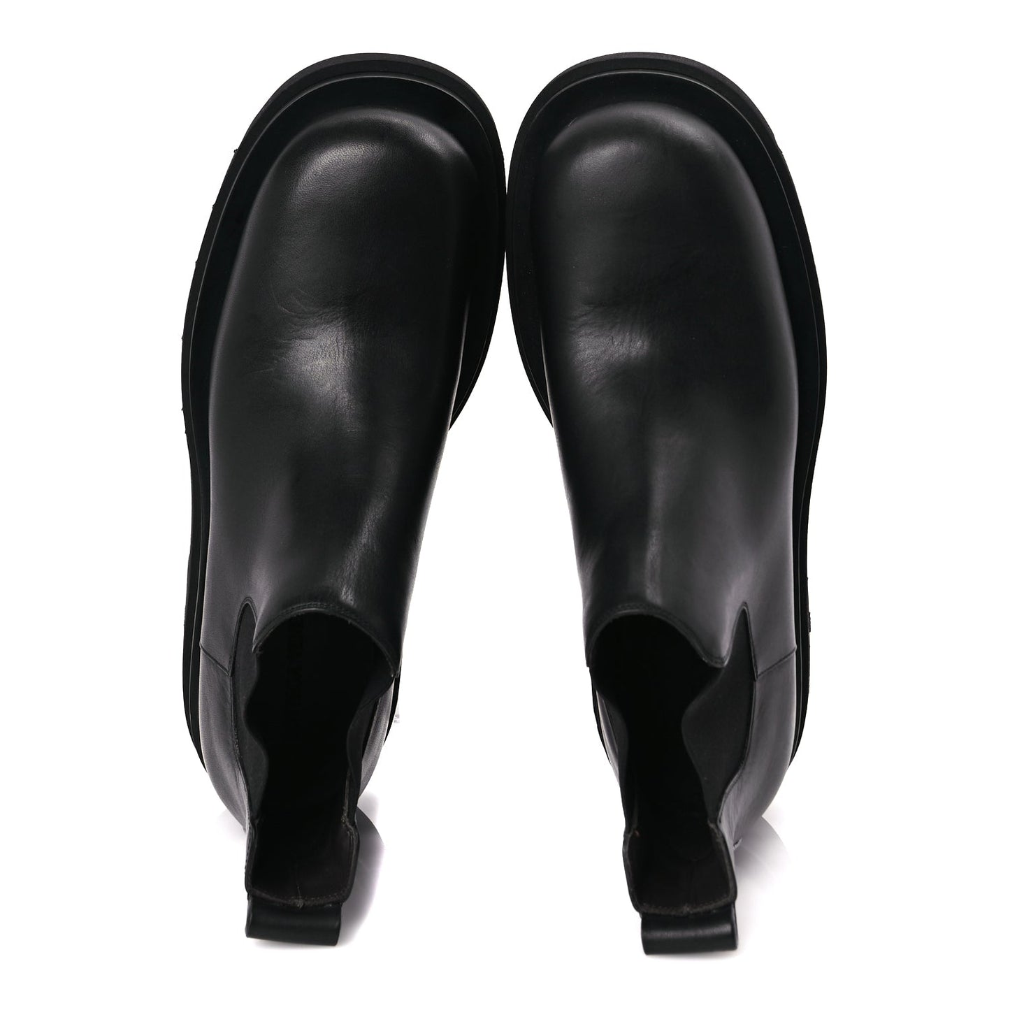 Bottega Veneta Calfskin The Lug Chelsea 55mm Cropped Boots 40 Black