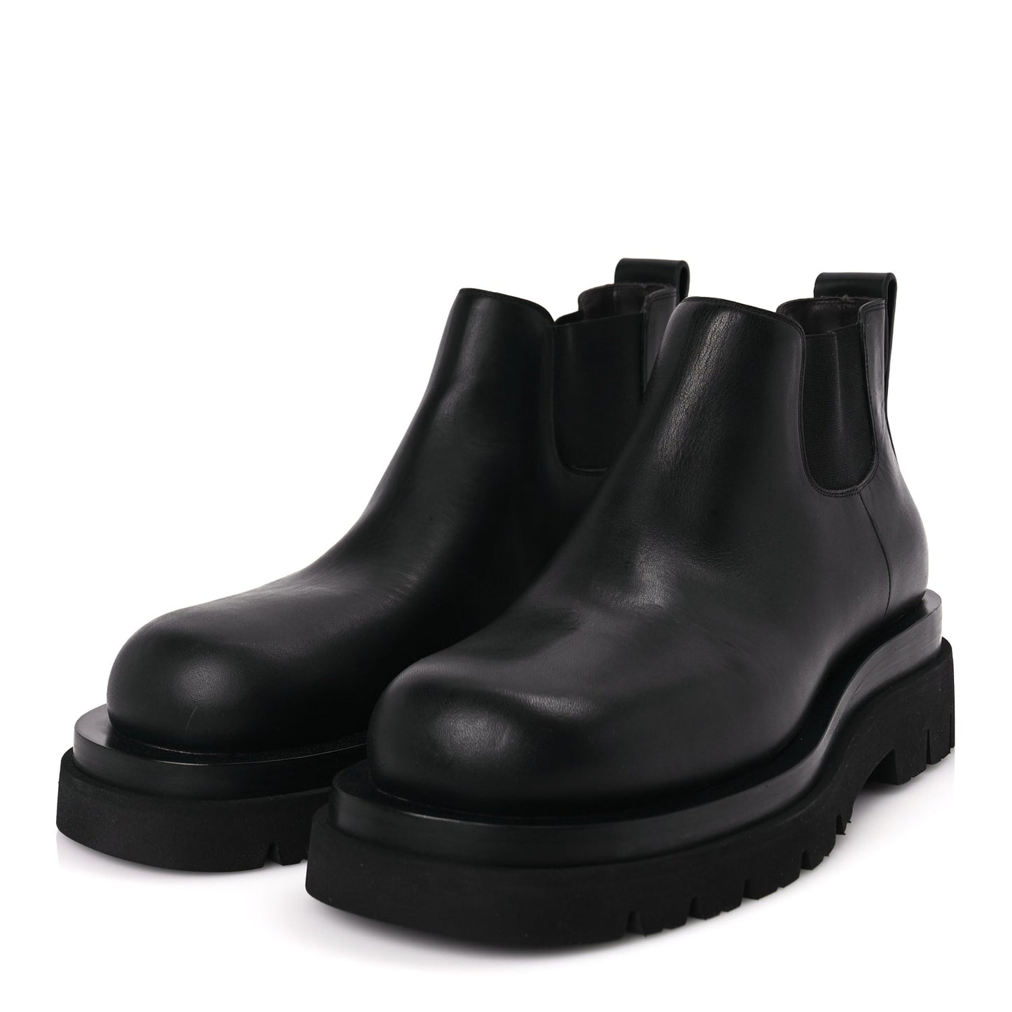 Bottega Veneta Calfskin The Lug Chelsea 55mm Cropped Boots 40 Black