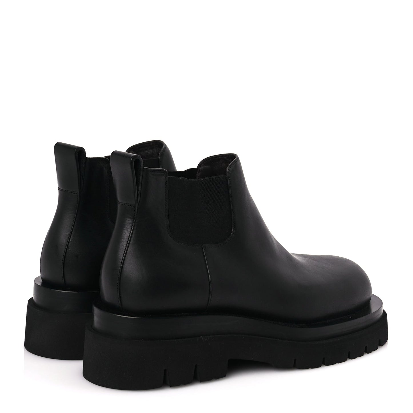Bottega Veneta Calfskin The Lug Chelsea 55mm Cropped Boots 40 Black