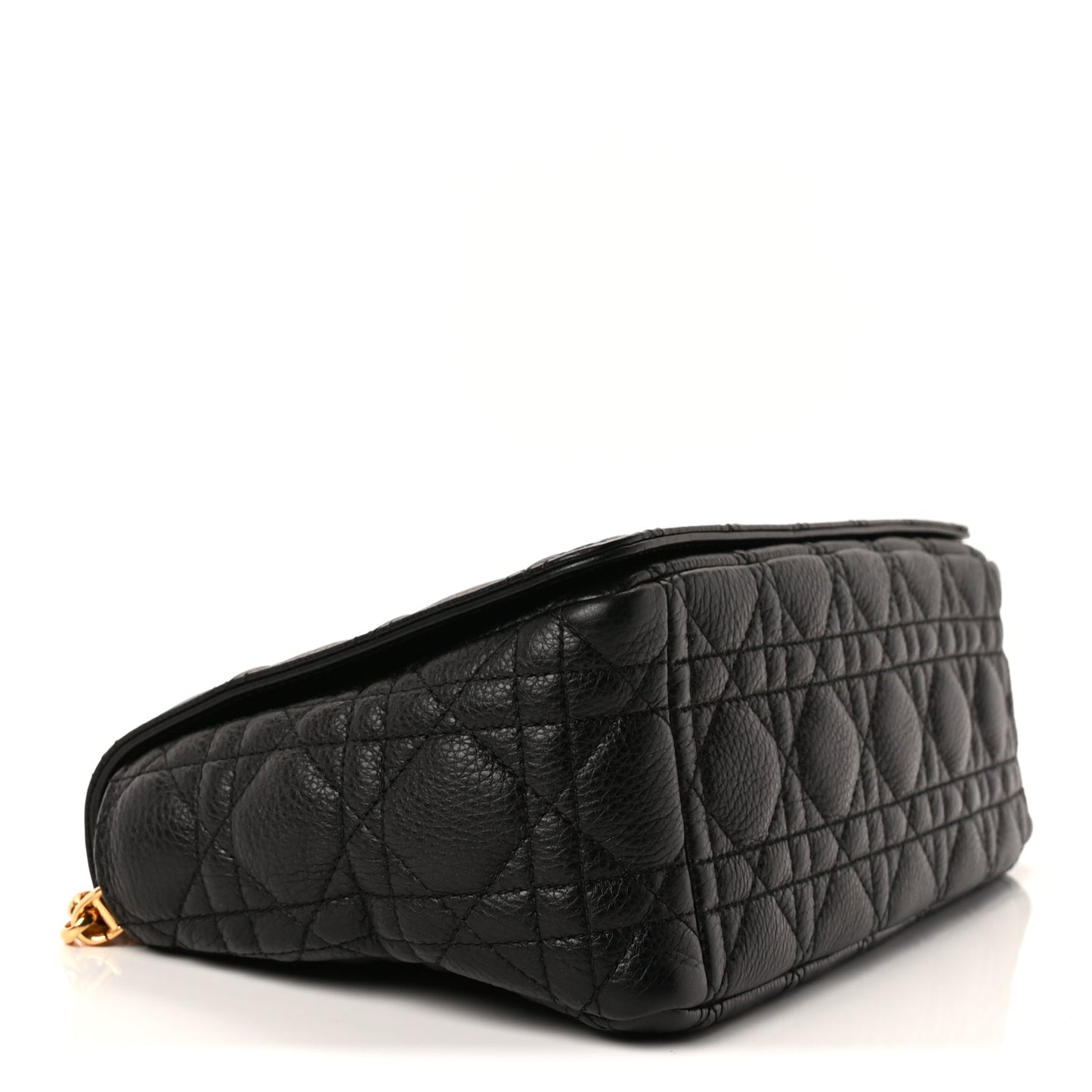 Christian Dior Calfskin Cannage Medium Caro Bag  Black
