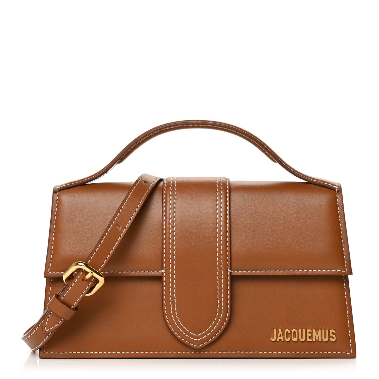 Jacquemus Smooth Calfskin Le Grand Bambino Light Brown