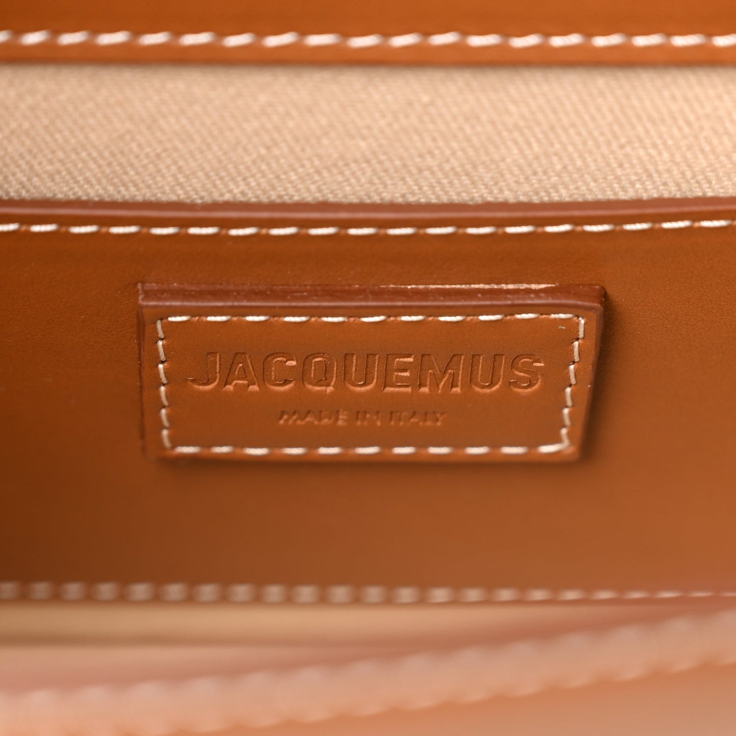 Jacquemus Smooth Calfskin Le Grand Bambino Light Brown