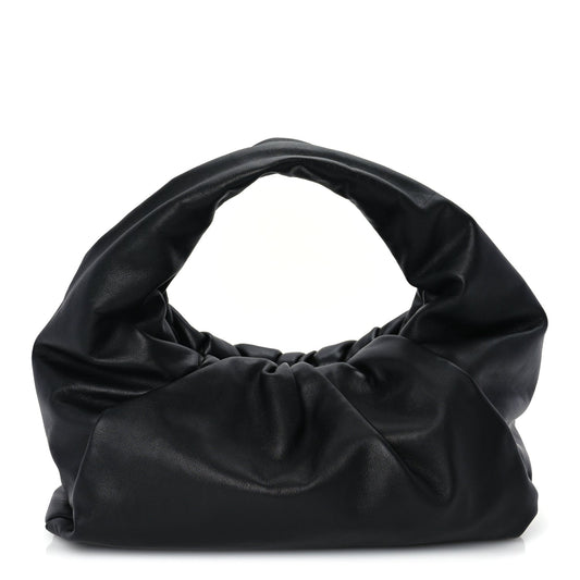Bottega Veneta Smooth Butter Calfskin Small The Shoulder Pouch Black