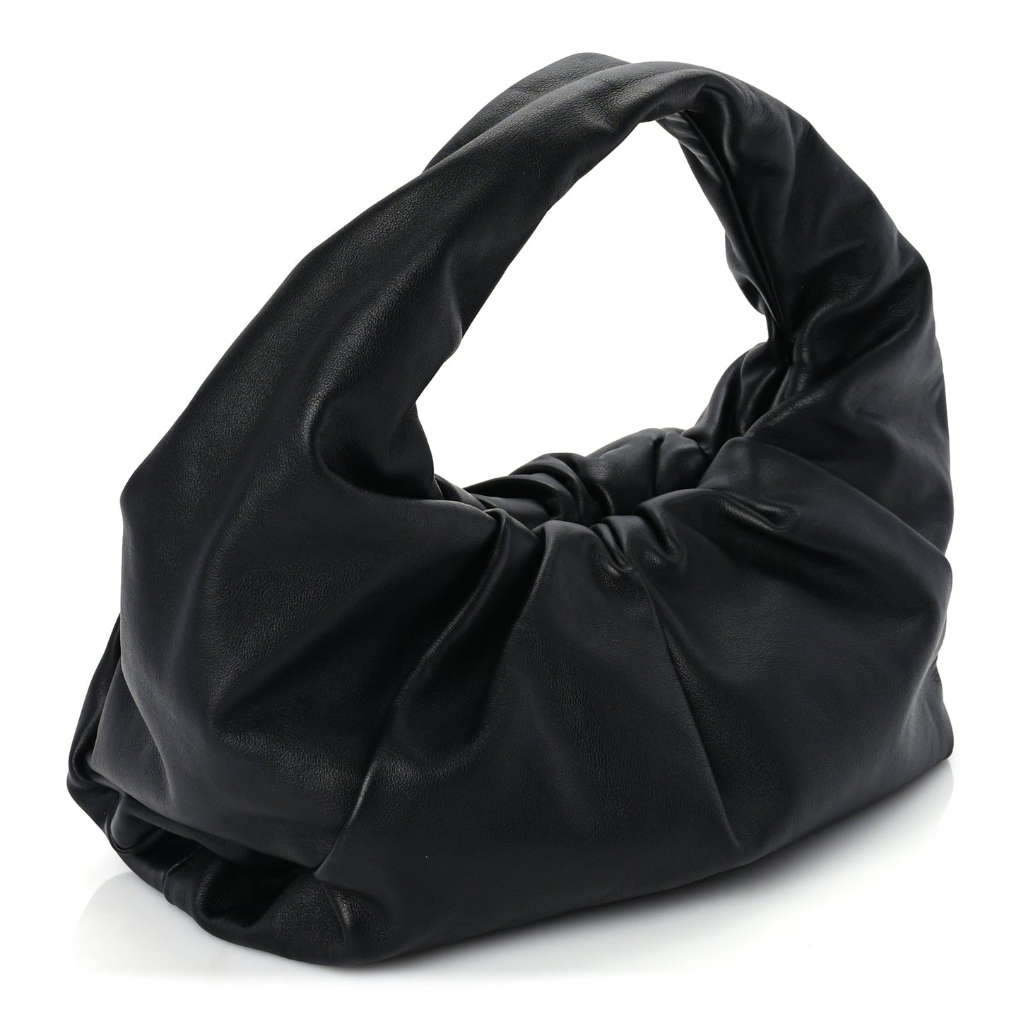 Bottega Veneta Smooth Butter Calfskin Small The Shoulder Pouch Black
