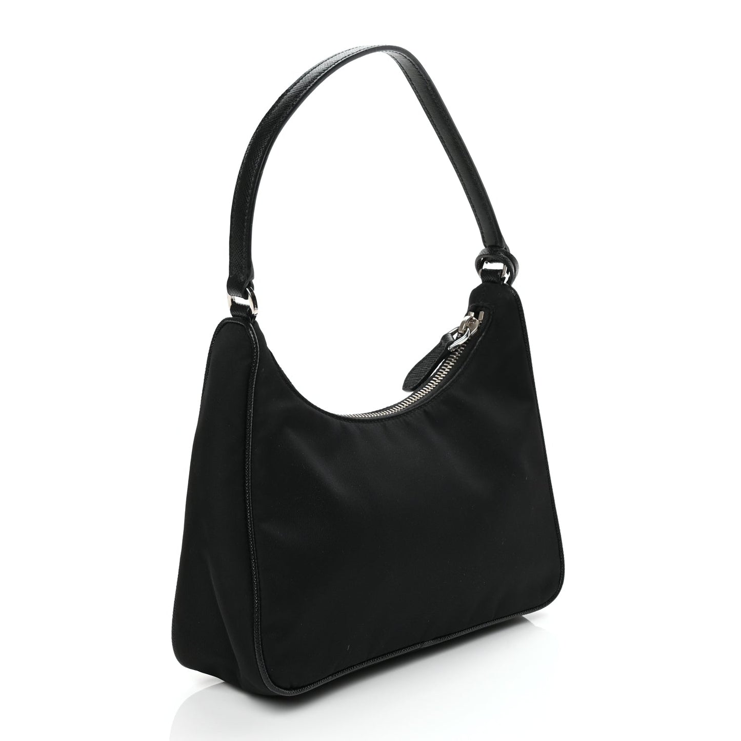 Prada Tessuto Nylon Saffiano Mini Re-Edition 2005 Bag Black