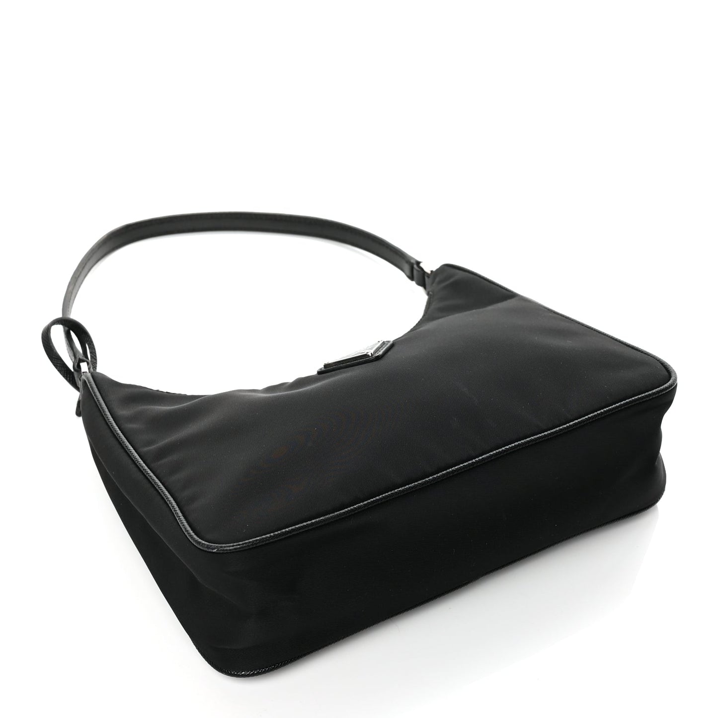 Prada Tessuto Nylon Saffiano Mini Re-Edition 2005 Bag Black