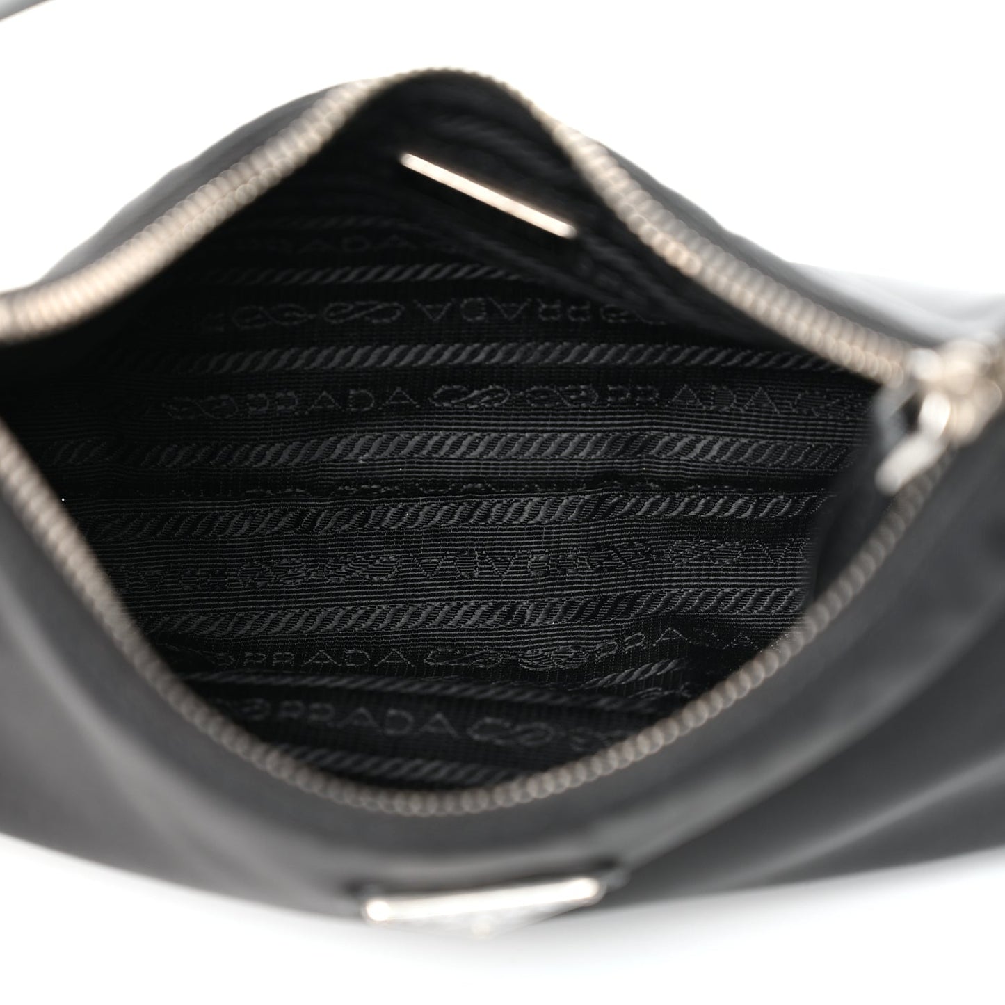 Prada Tessuto Nylon Saffiano Mini Re-Edition 2005 Bag Black
