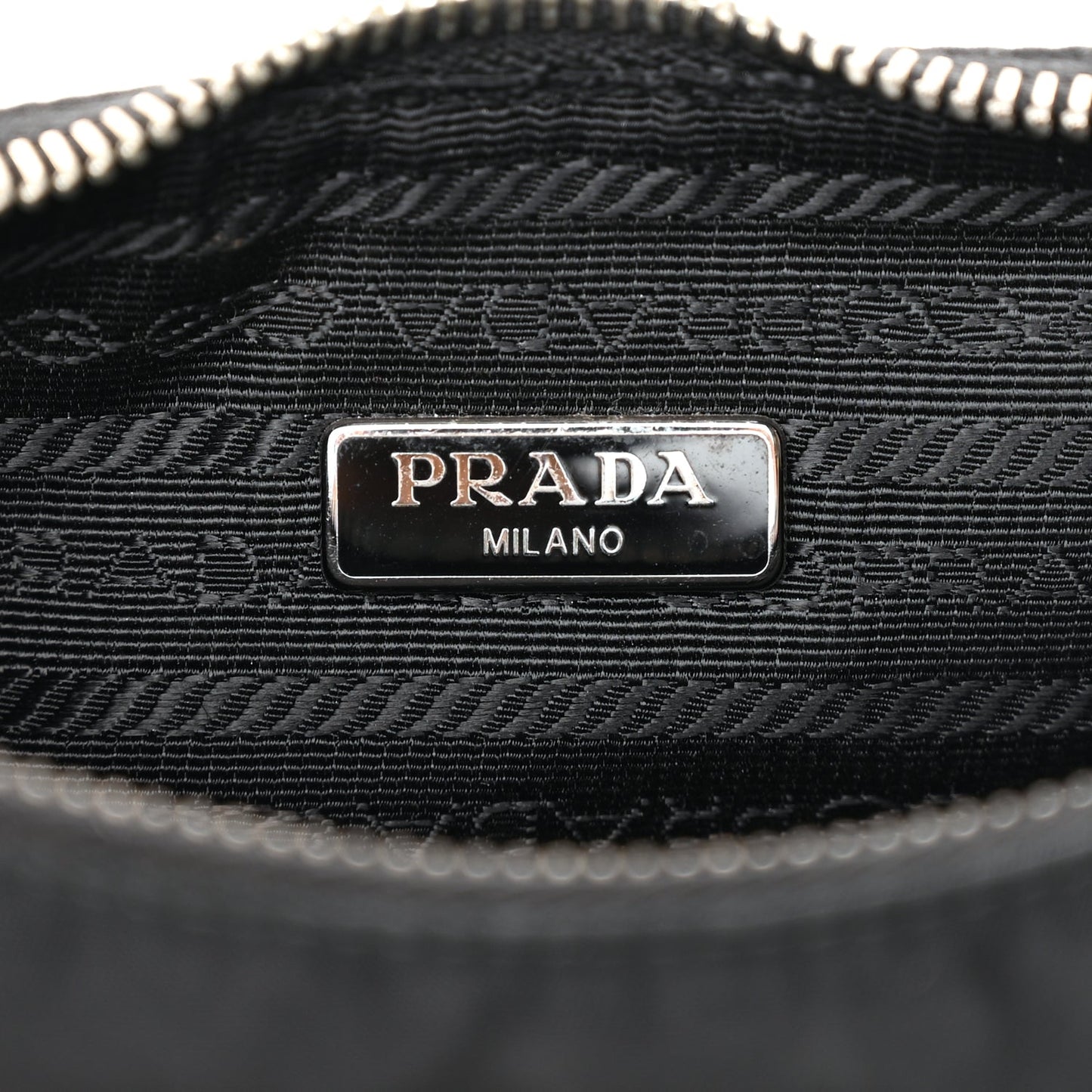 Prada Tessuto Nylon Saffiano Mini Re-Edition 2005 Bag Black