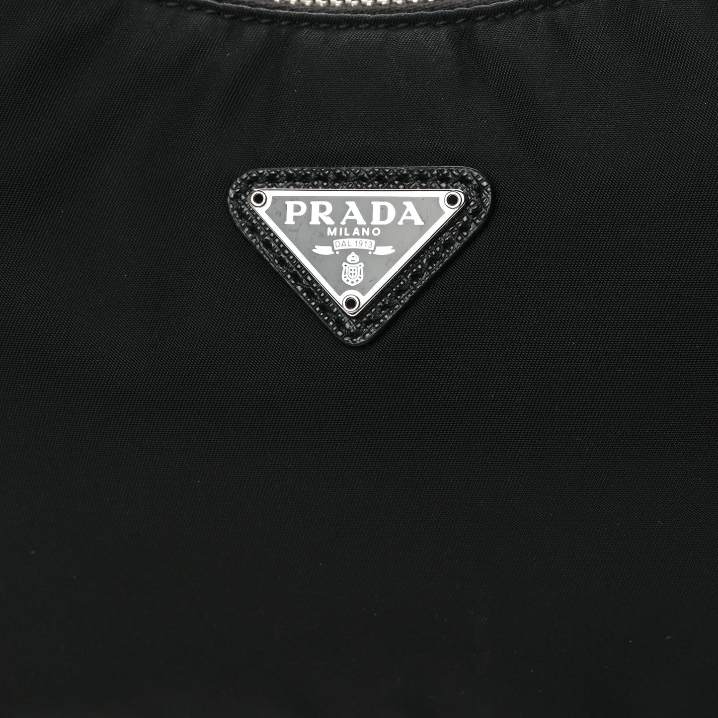 Prada Tessuto Nylon Saffiano Mini Re-Edition 2005 Bag Black