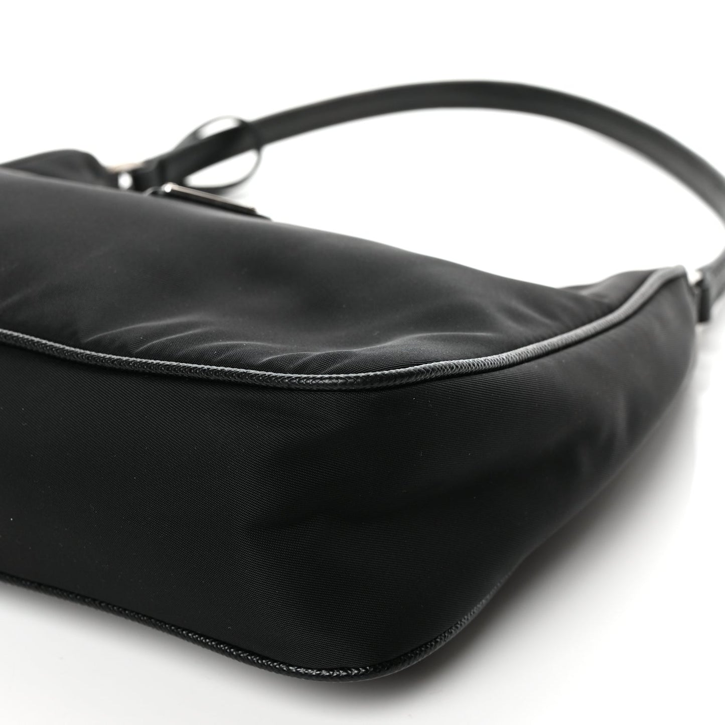 Prada Tessuto Nylon Saffiano Mini Re-Edition 2005 Bag Black