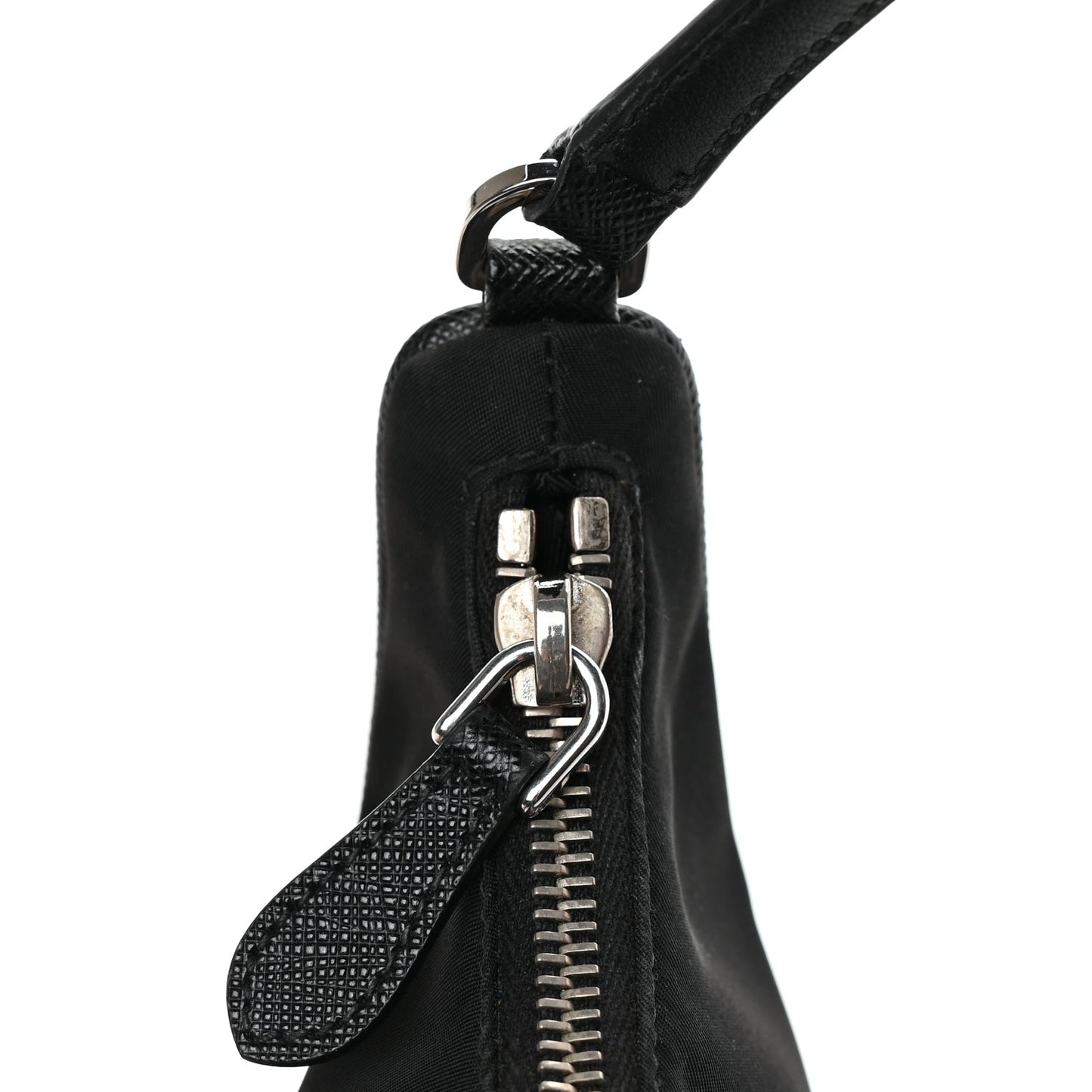 Prada Tessuto Nylon Saffiano Mini Re-Edition 2005 Bag Black