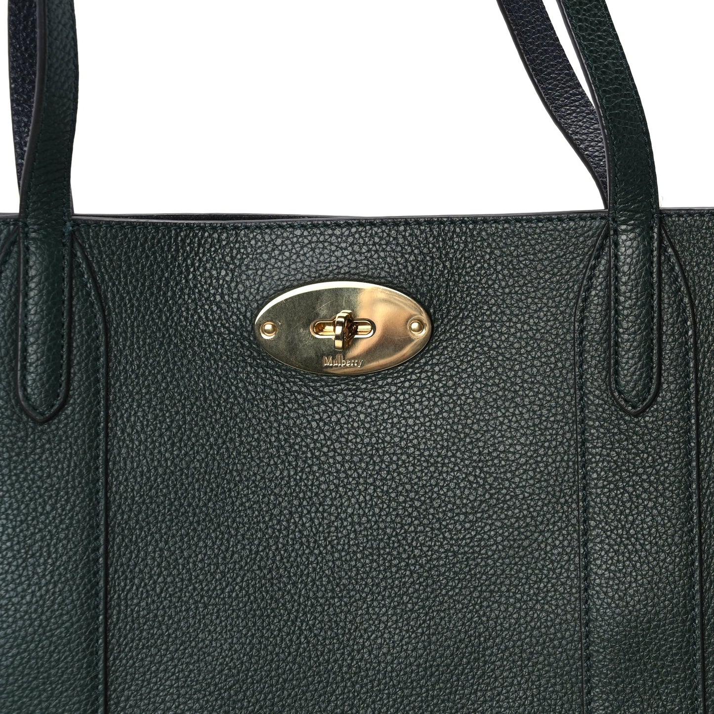 Mulberry Small Classic Grain Bayswater Tote Mulberry  Green