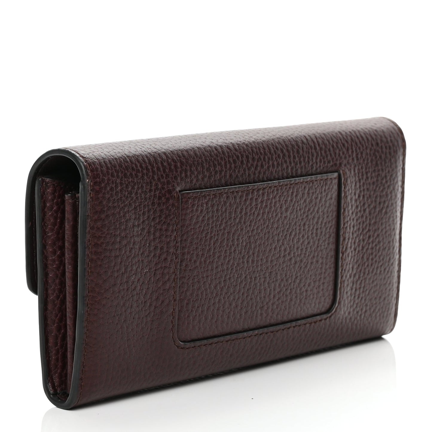 Mulberry MULBERRY Grain Vegetable Tanned Calfskin Darley Wallet Oxblood