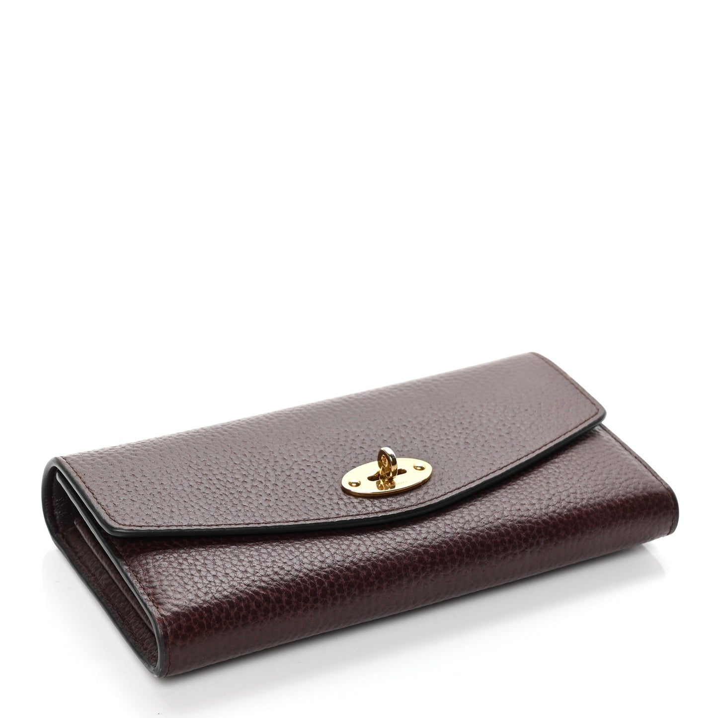 Mulberry MULBERRY Grain Vegetable Tanned Calfskin Darley Wallet Oxblood