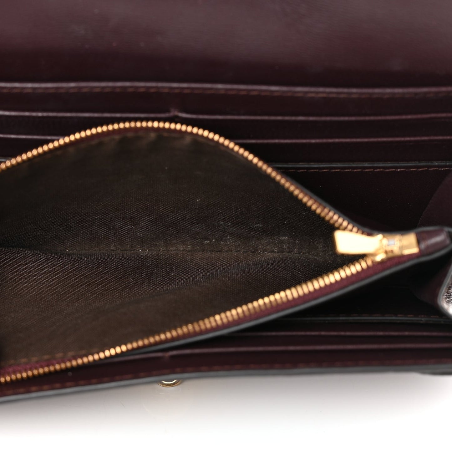 Mulberry MULBERRY Grain Vegetable Tanned Calfskin Darley Wallet Oxblood