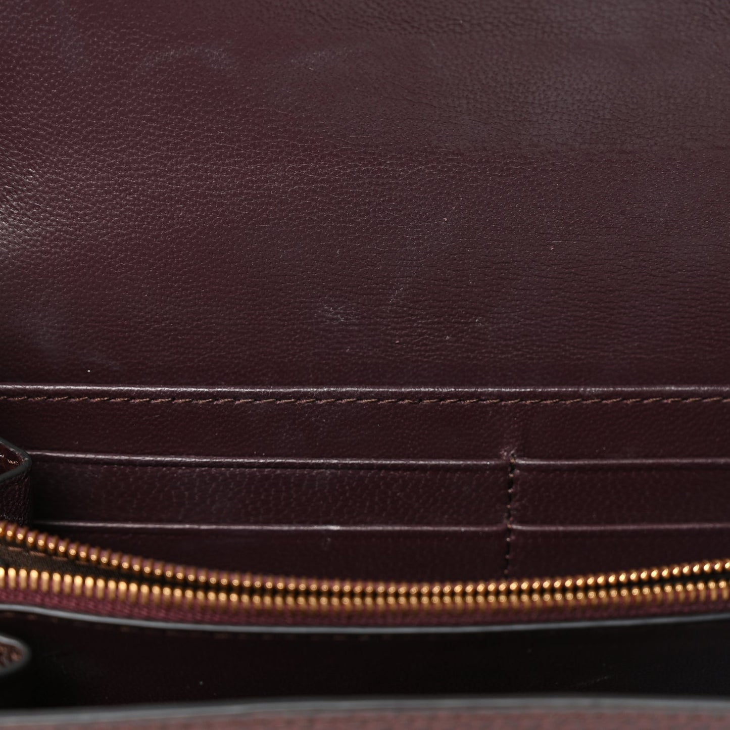 Mulberry MULBERRY Grain Vegetable Tanned Calfskin Darley Wallet Oxblood