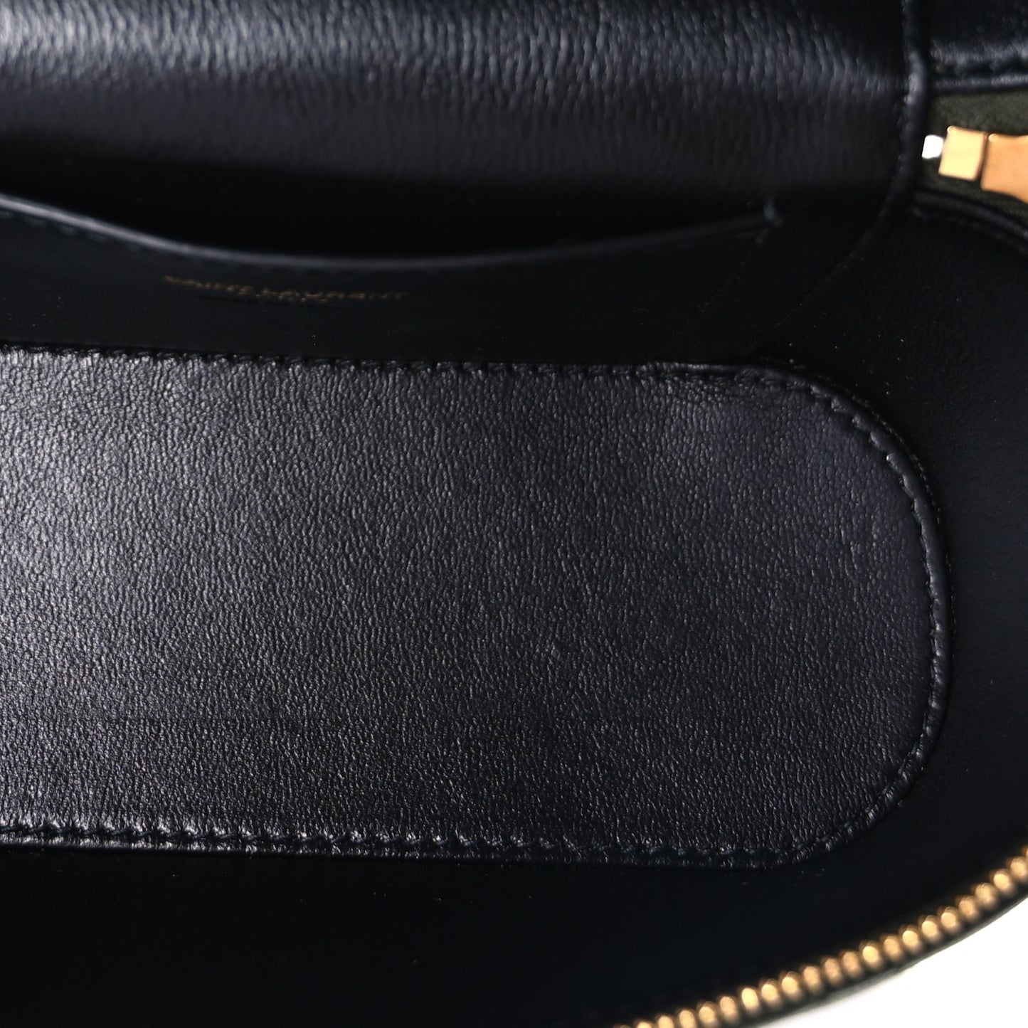 Saint Laurent Lambskin Quilted Gaby Vanity Bag  Olive Wood