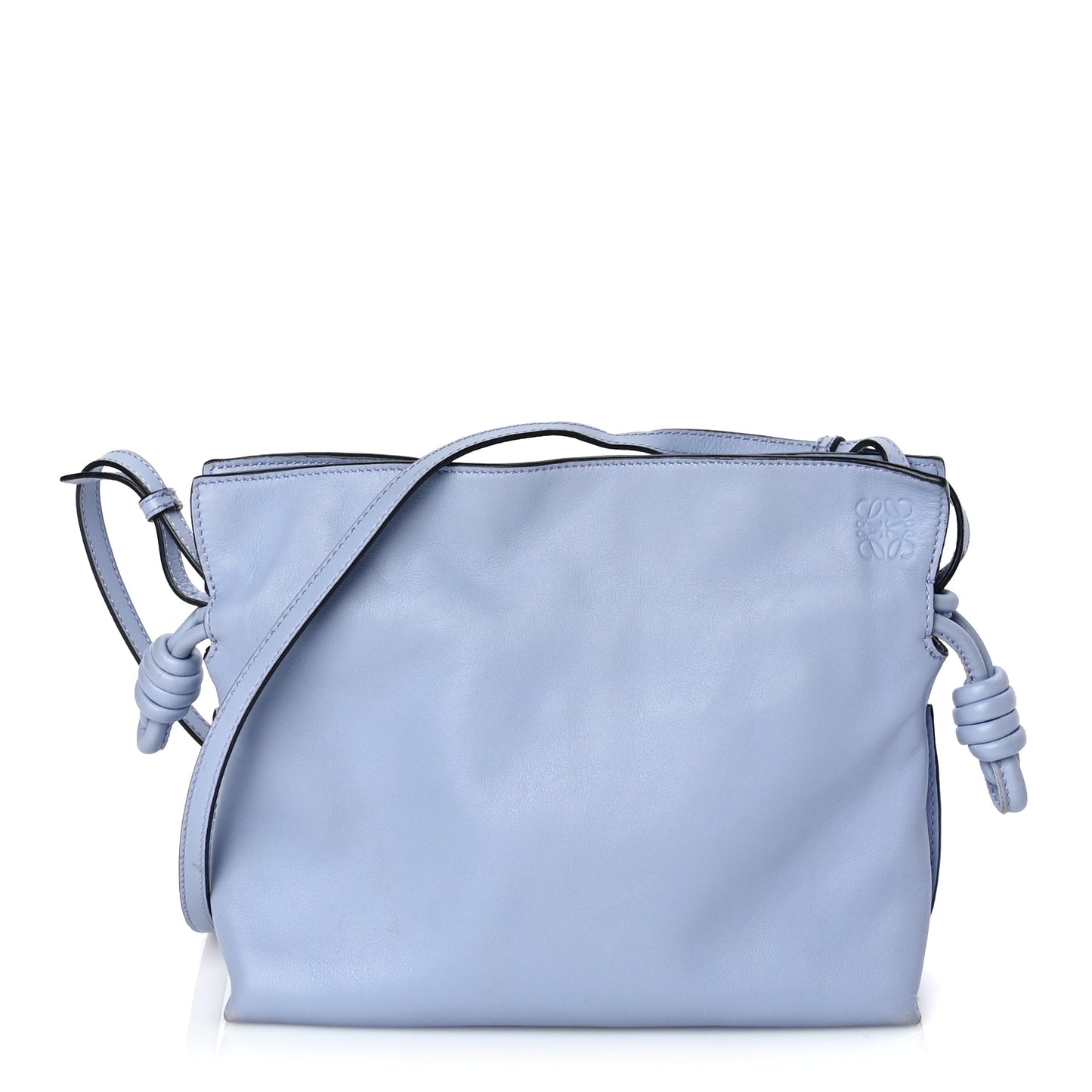 Loewe Calfskin Mini Flamenco Knot Bag Indigo Tan