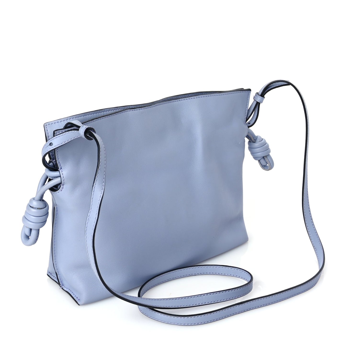 Loewe Calfskin Mini Flamenco Knot Bag Indigo Tan