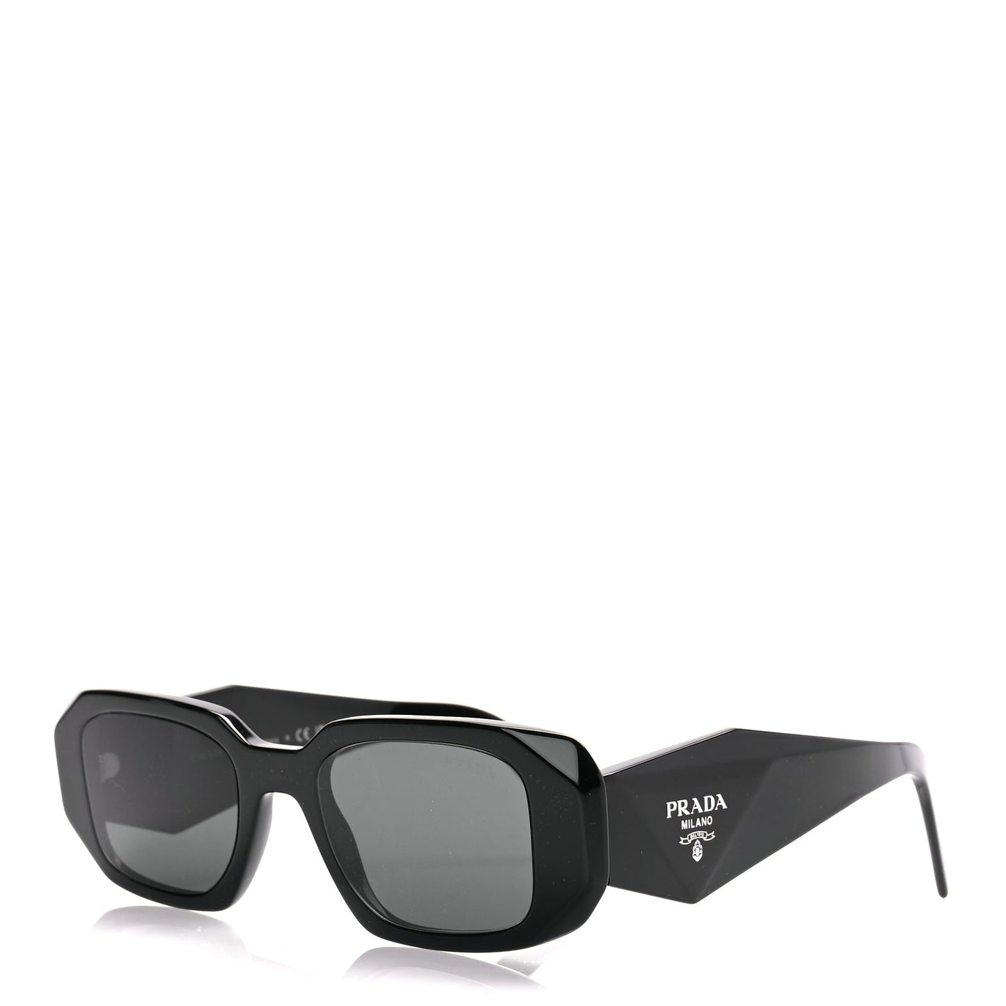 Prada Acetate Symbole Sunglasses SPR 17W Black