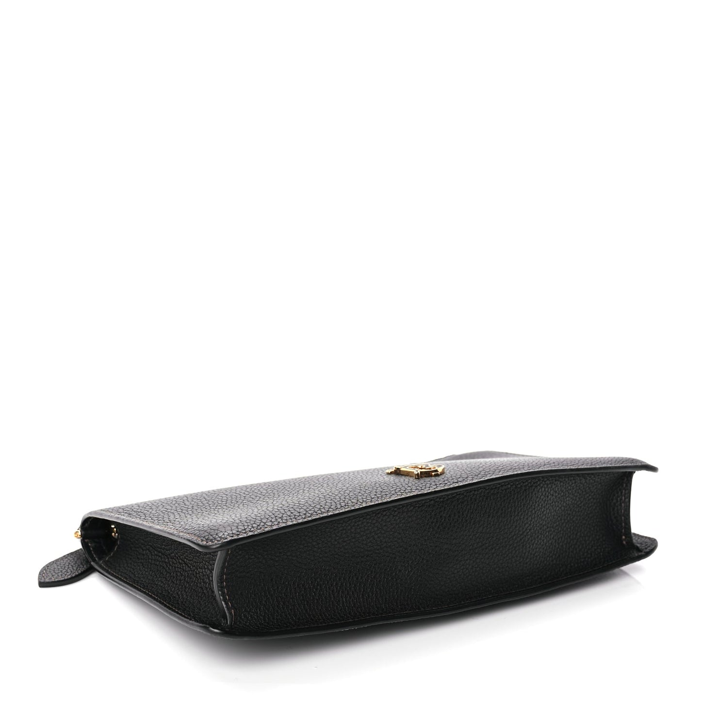 Burberry Grained Calfskin Mini TB Shoulder Pouch Black