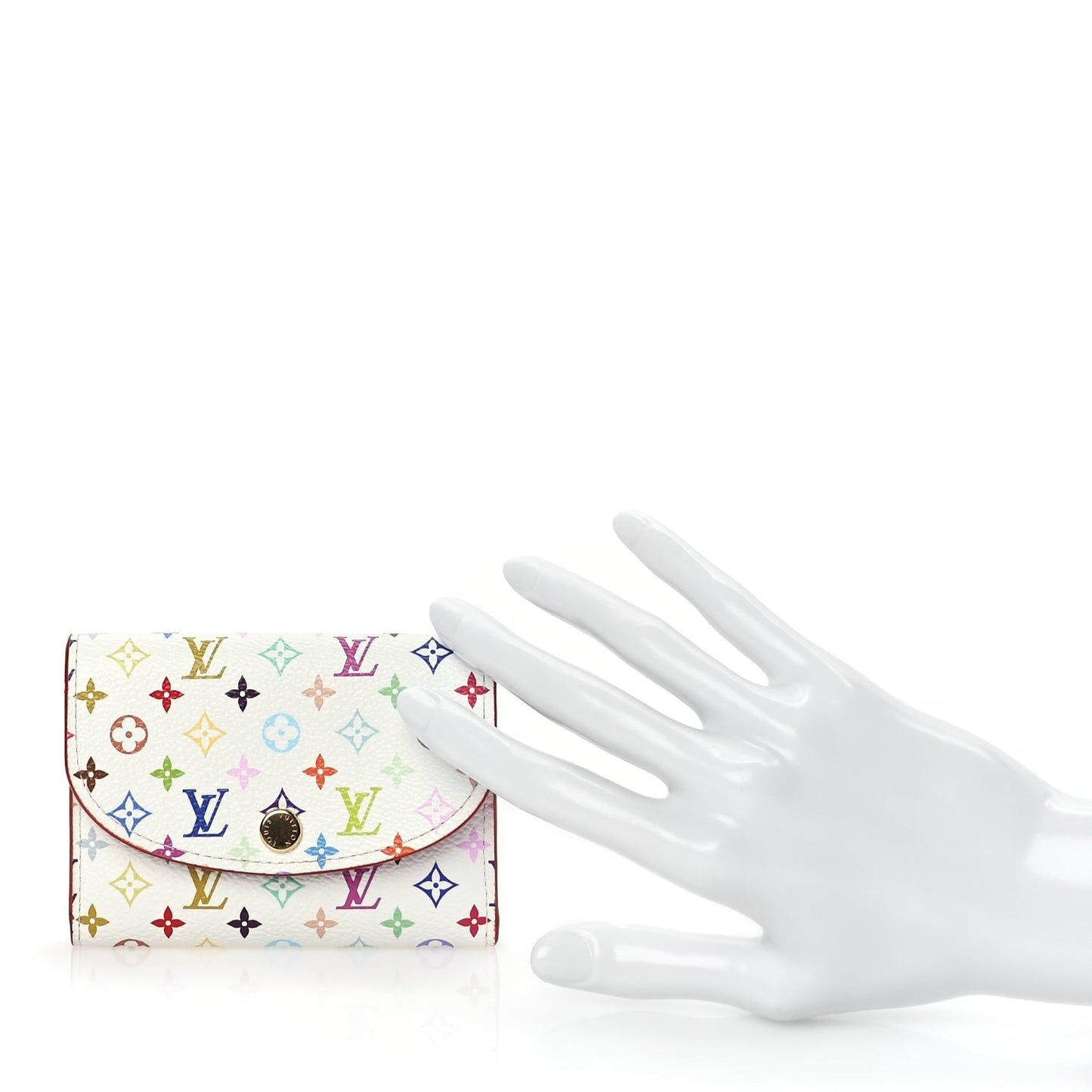 Louis Vuitton LV X TM Monogram Multicolor Rosalie Coin Purse White Kawaii Pink