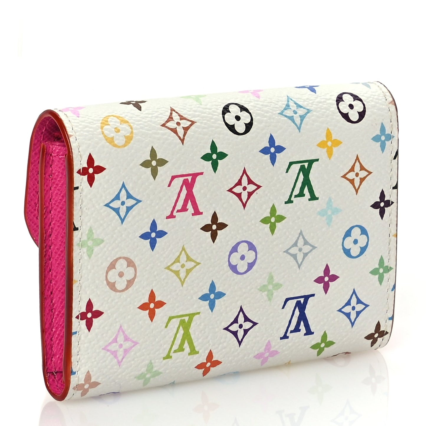 Louis Vuitton LV X TM Monogram Multicolor Rosalie Coin Purse White Kawaii Pink