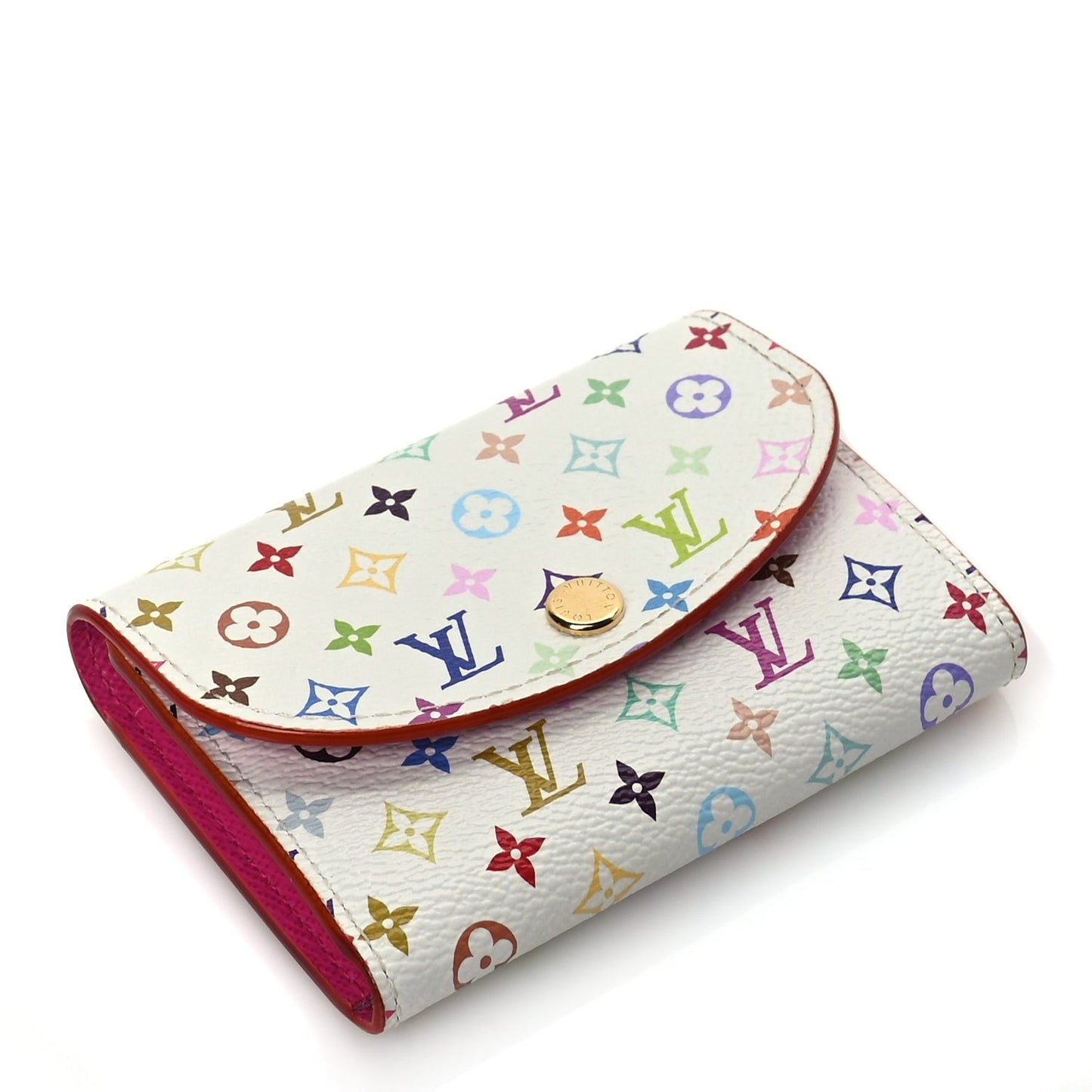 Louis Vuitton LV X TM Monogram Multicolor Rosalie Coin Purse White Kawaii Pink