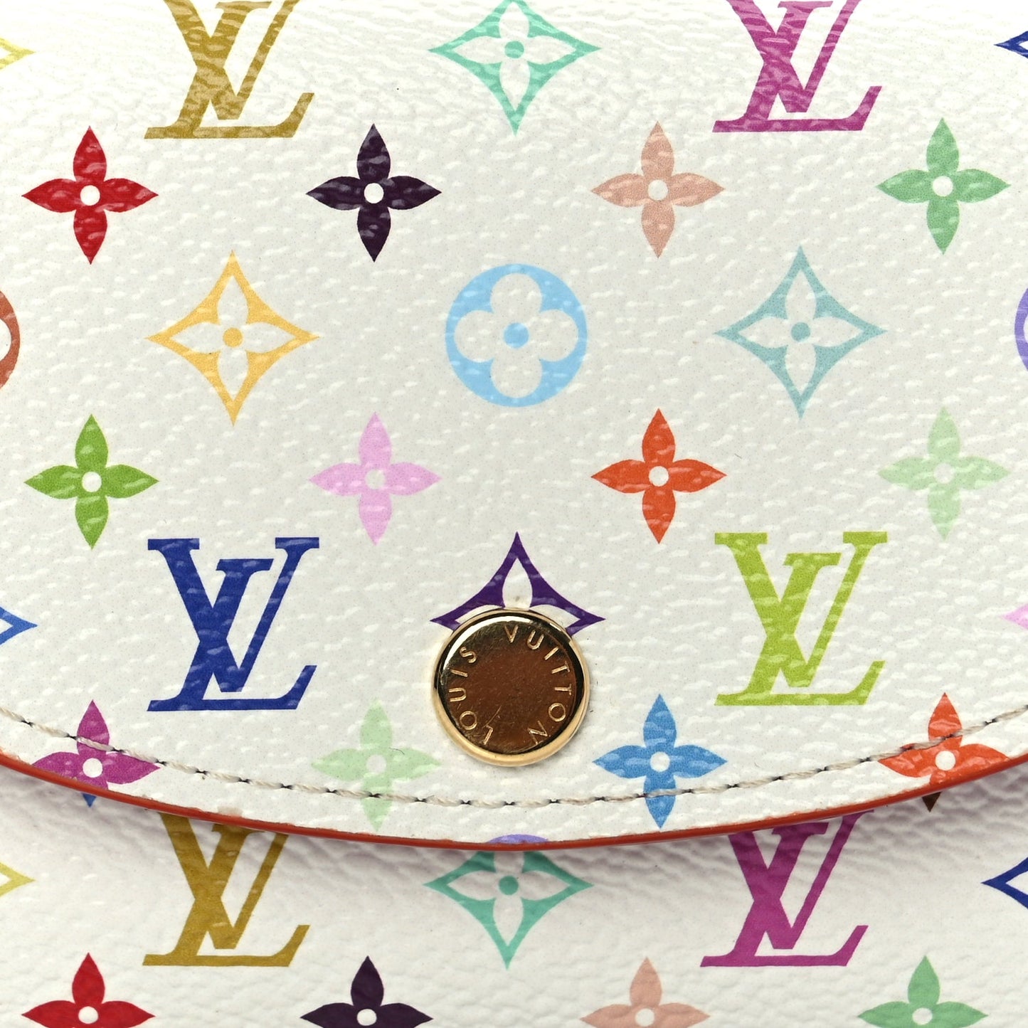 Louis Vuitton LV X TM Monogram Multicolor Rosalie Coin Purse White Kawaii Pink