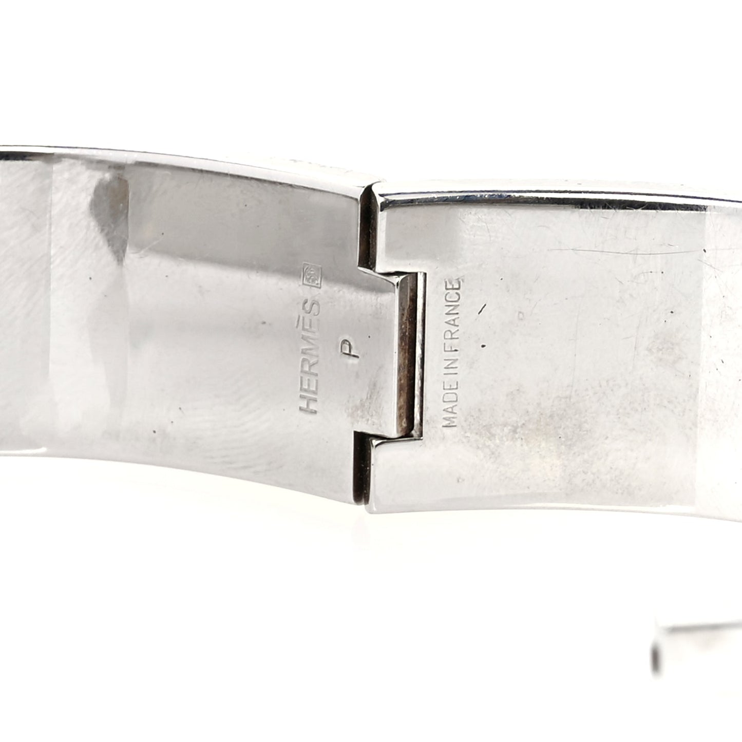 Hermes Enamel Wide Clic Clac H Bracelet PM  Rose Nymph