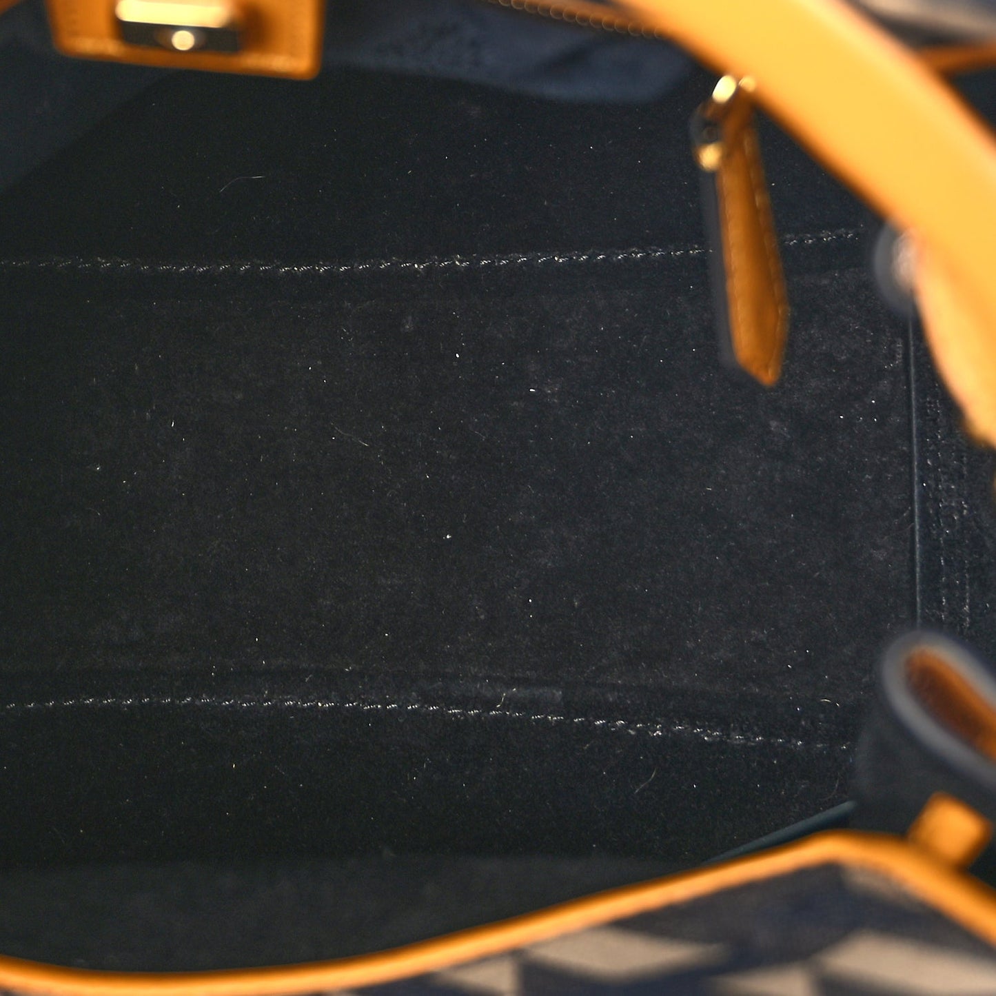 Mulberry Calfskin Canvas Print Small Iris Tote  Deep Amber