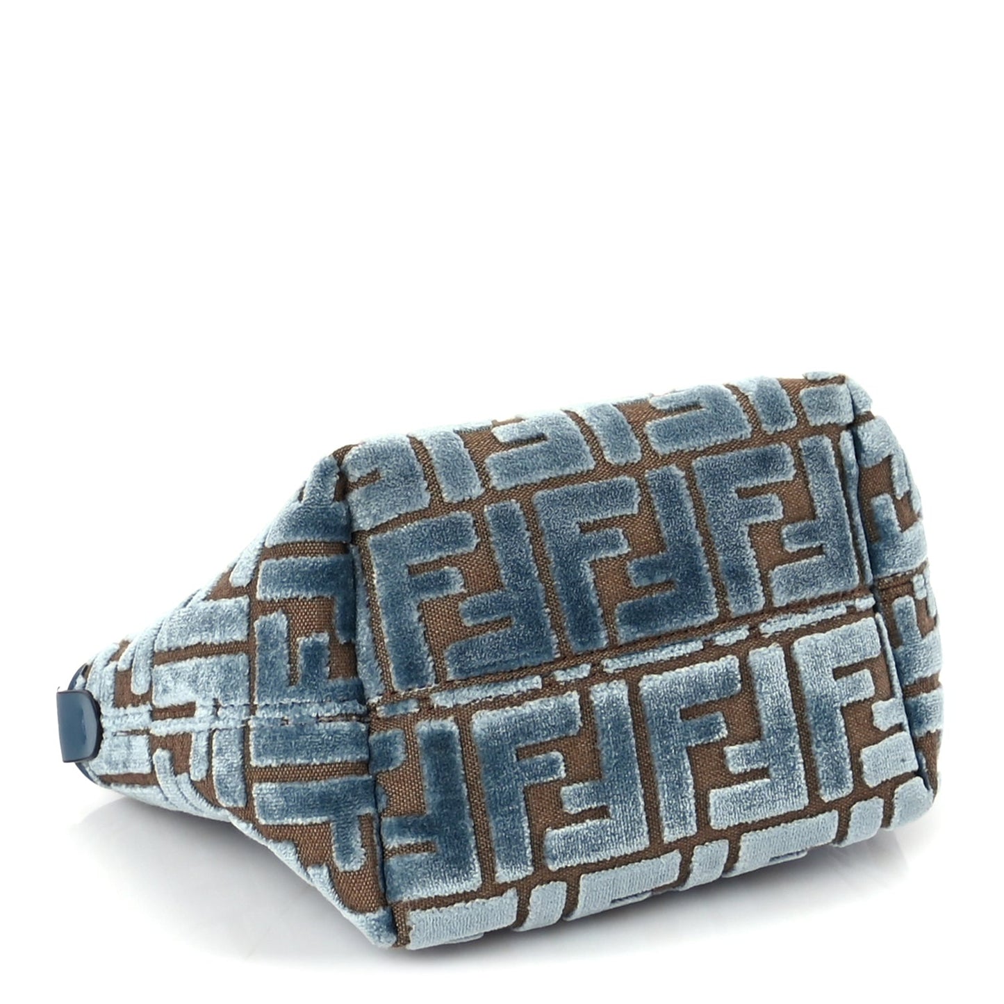 Fendi Velvet Jacquard FF Mini Roll Tote Anice