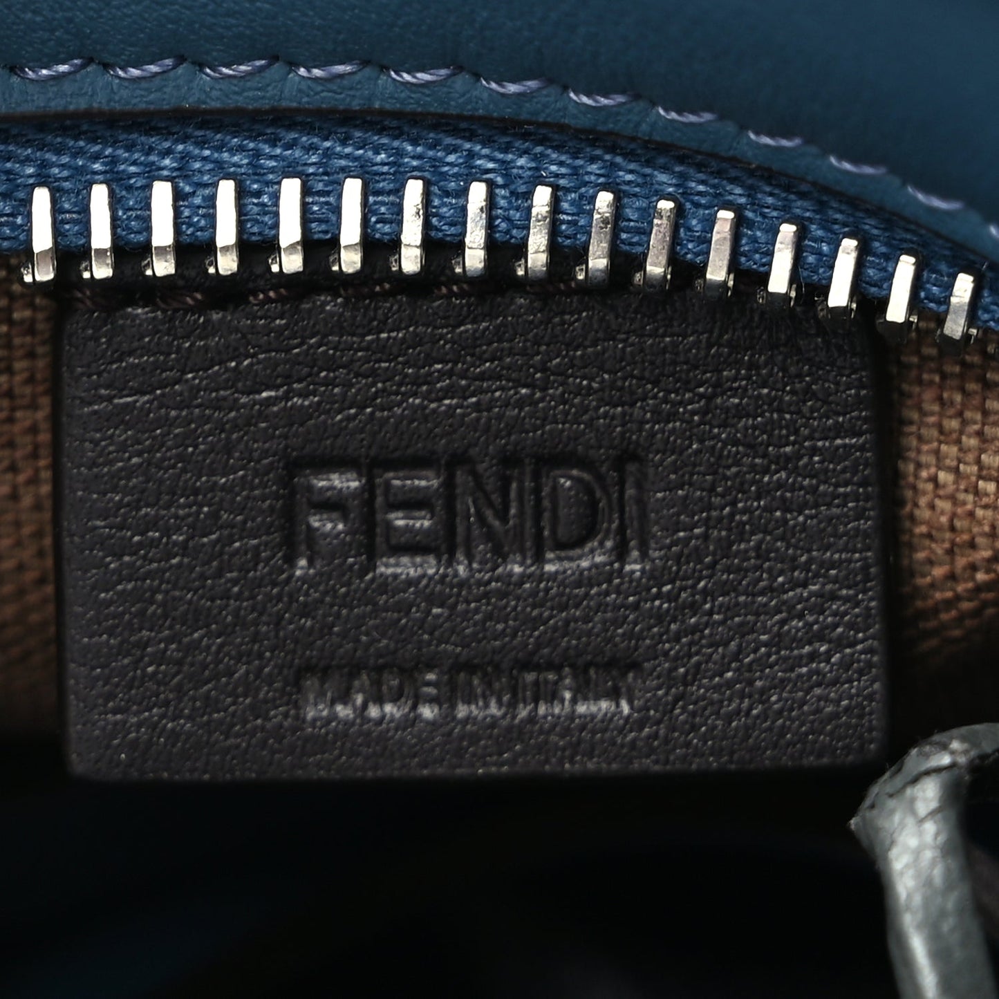 Fendi Velvet Jacquard FF Mini Roll Tote Anice